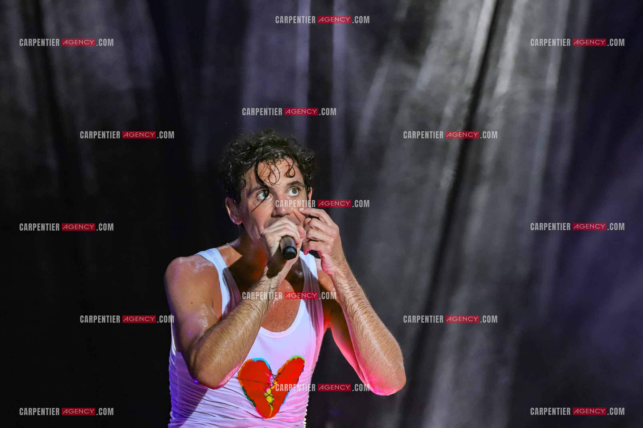 Le chanteur Mika en concert sur les plages du Mourillon.     ( Exclusif )