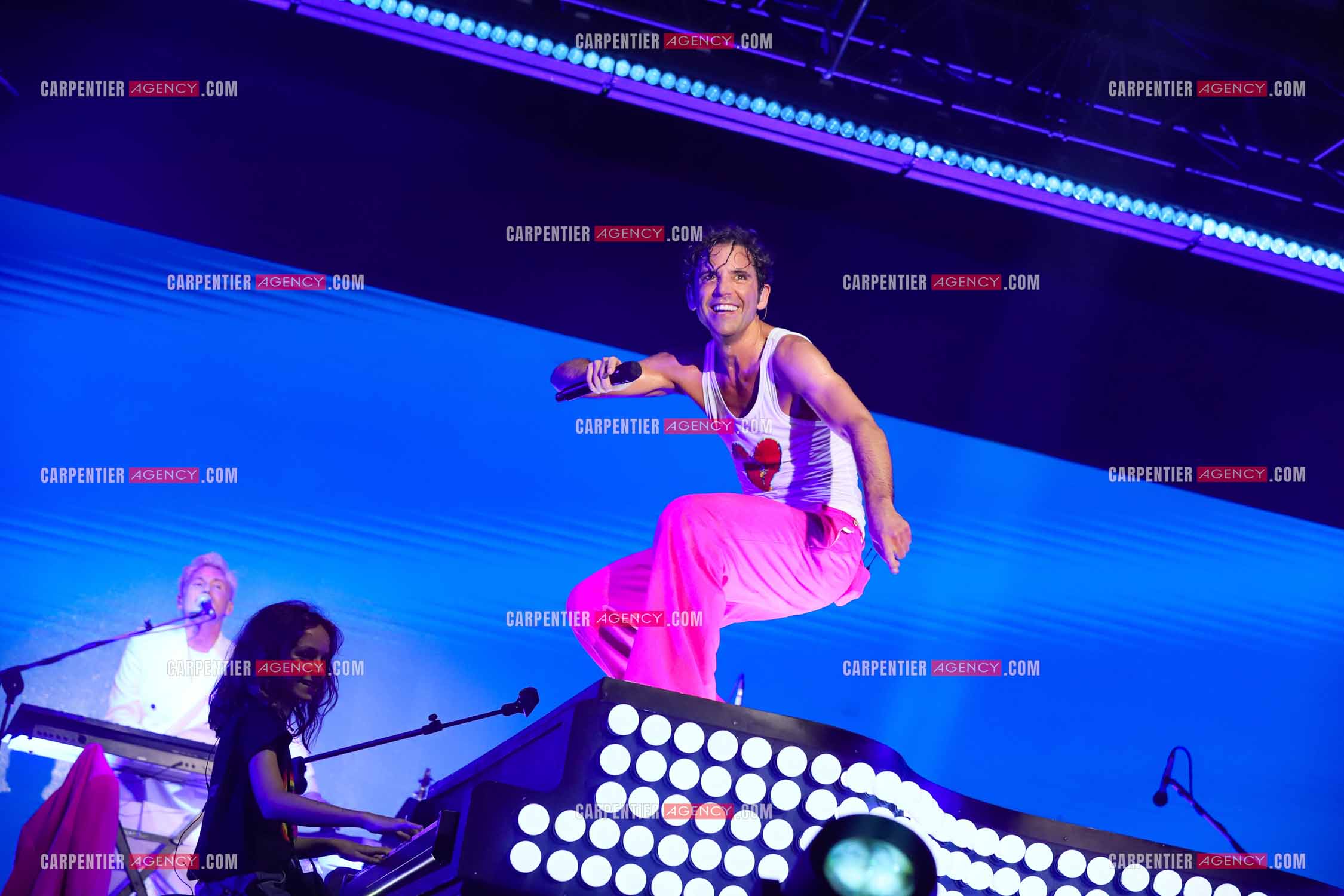 Le chanteur Mika en concert sur les plages du Mourillon.     ( Exclusif )