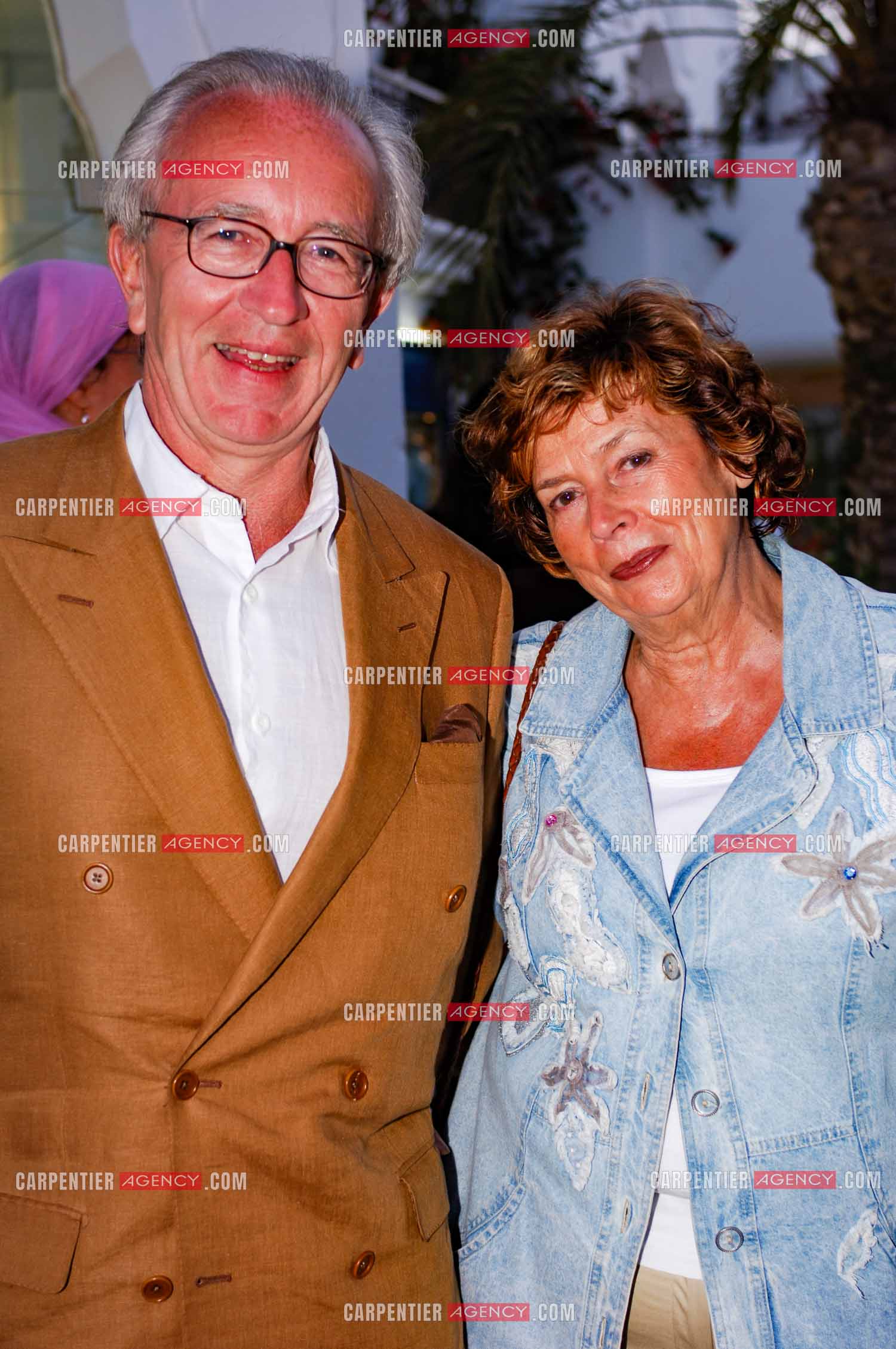 La journaliste Michèle Cotta et son mari Philippe Barret lors du festival du film à Djerba en Tunisie les 29 et 30 avril 2006.  ( Exclusif )