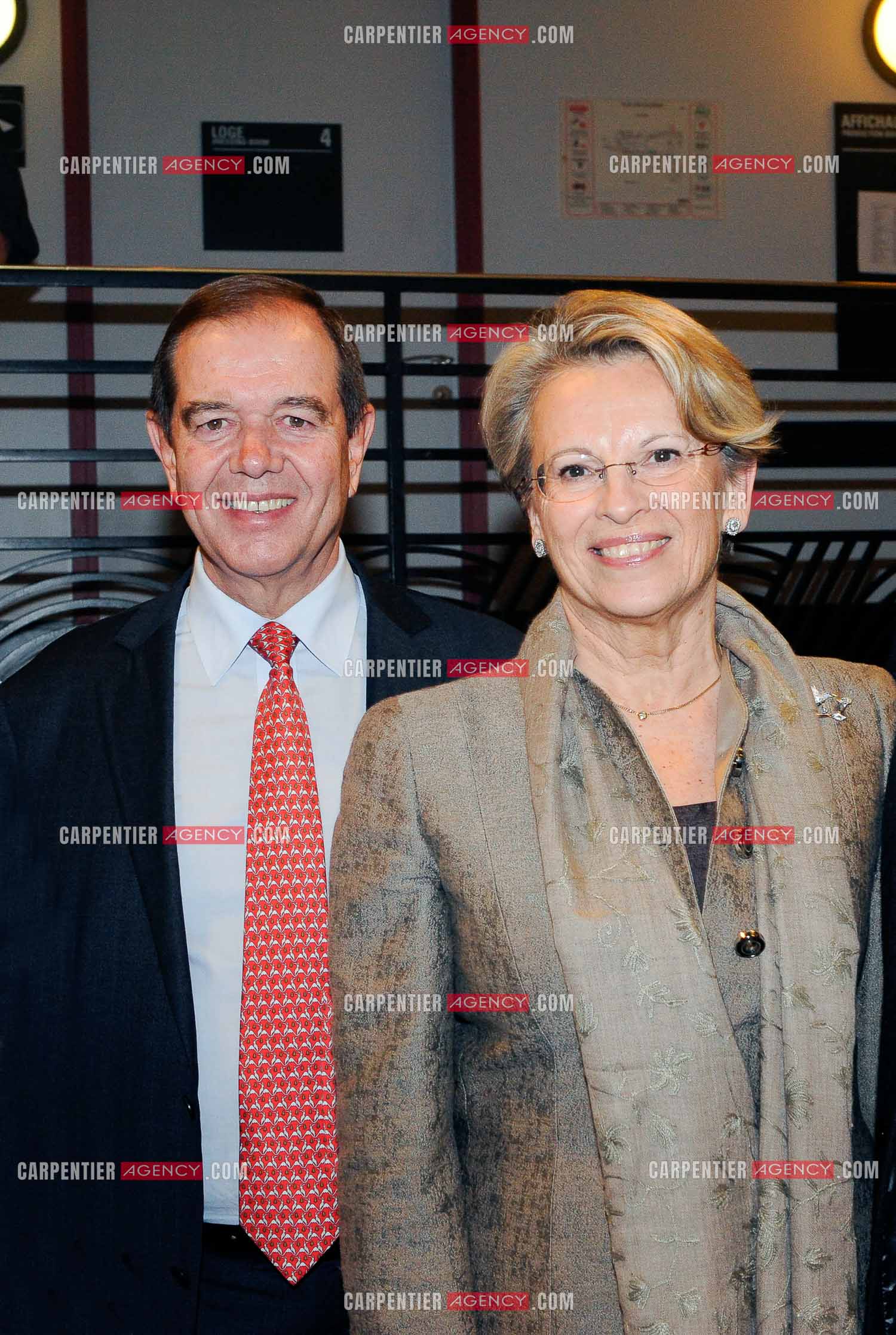 Michèle Alliot-Marie, l'ancienne ministre de la défense et son mari Patrick Ollier.  ( Exclusif )