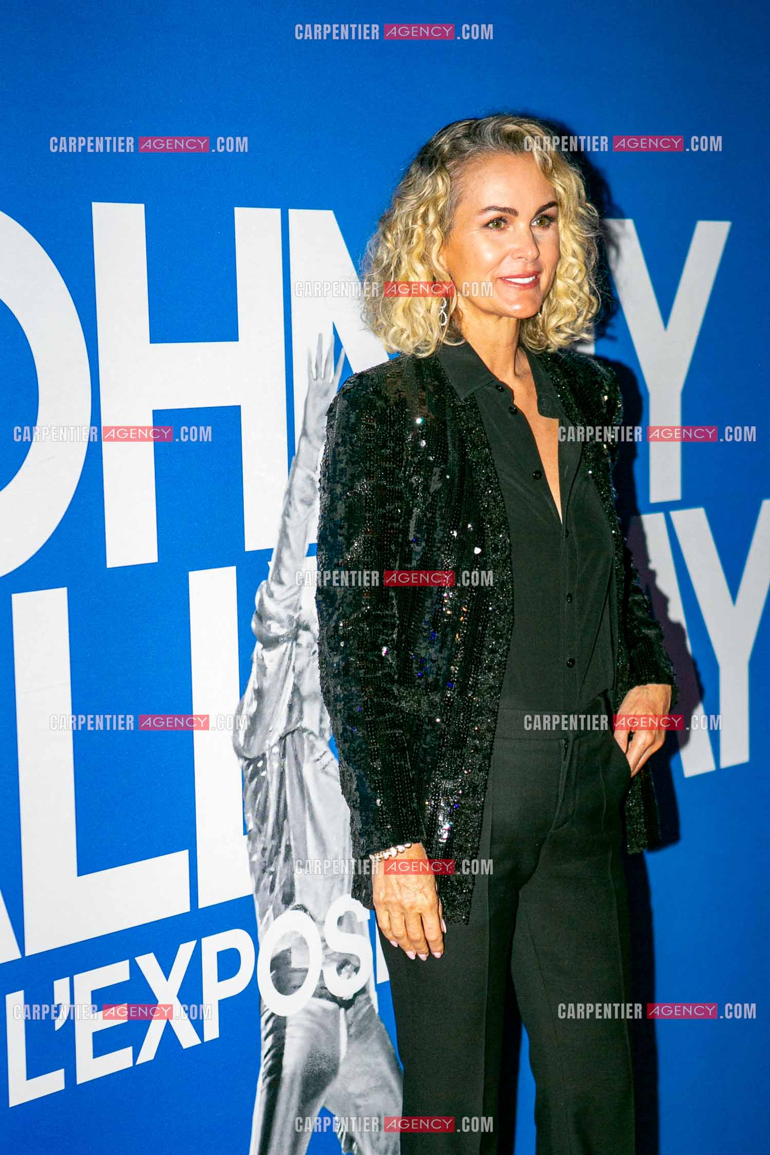 Inauguration de l'exposition sur Johnny Hallyday au Parc des Expositions de la Porte de Versailles. Laeticia Hallyday.