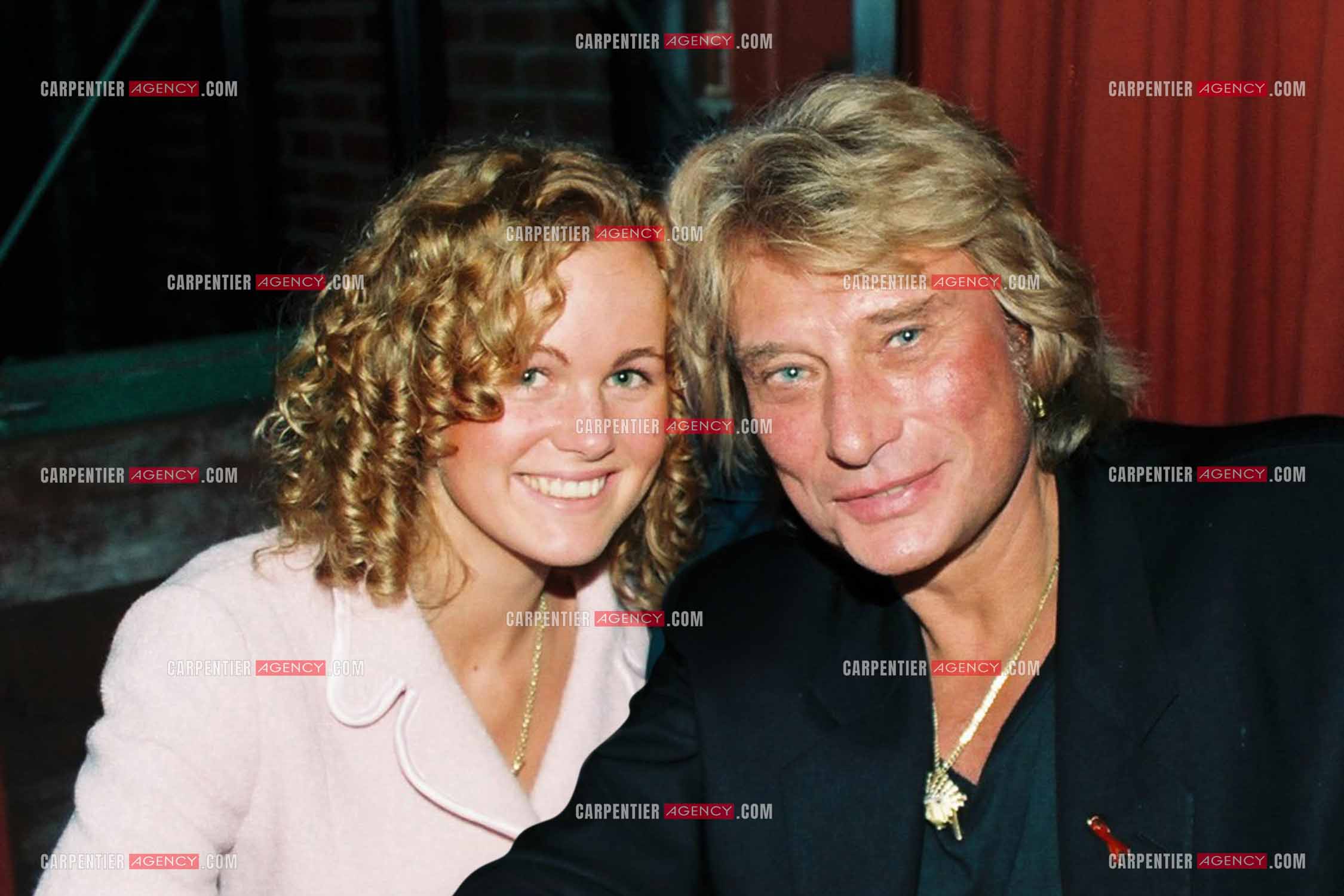 Dîner de production au Quai Ouest à St Cloud pour la dernière date des concerts au POBB de Paris Bercy. Johnny Hallyday et sa fiancée Laeticia Boudou.  ( Exclusif )