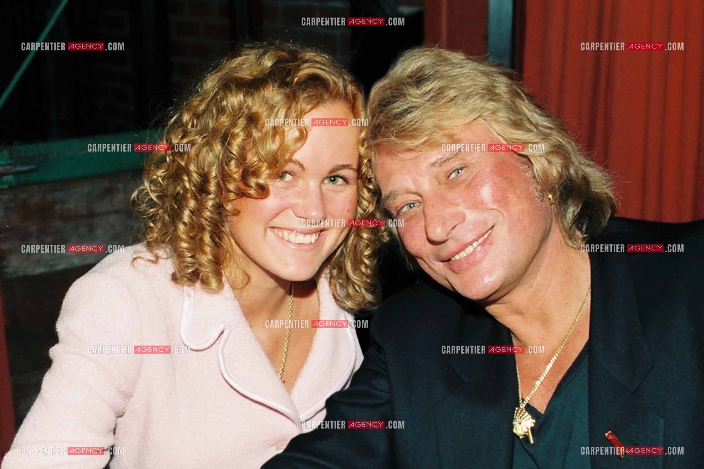 Dîner de production au Quai Ouest à St Cloud pour la dernière date des concerts au POBB de Paris Bercy. Johnny Hallyday et sa fiancée Laeticia Boudou.  ( Exclusif )