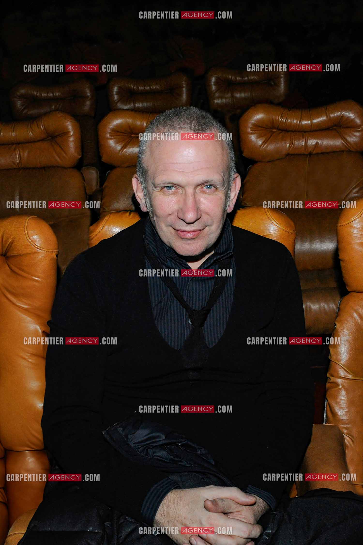 Le couturier Jean-Paul Gaultier dans la salle du Grand Rex à Paris le 23 Mars 2009.   ( Exclusif )