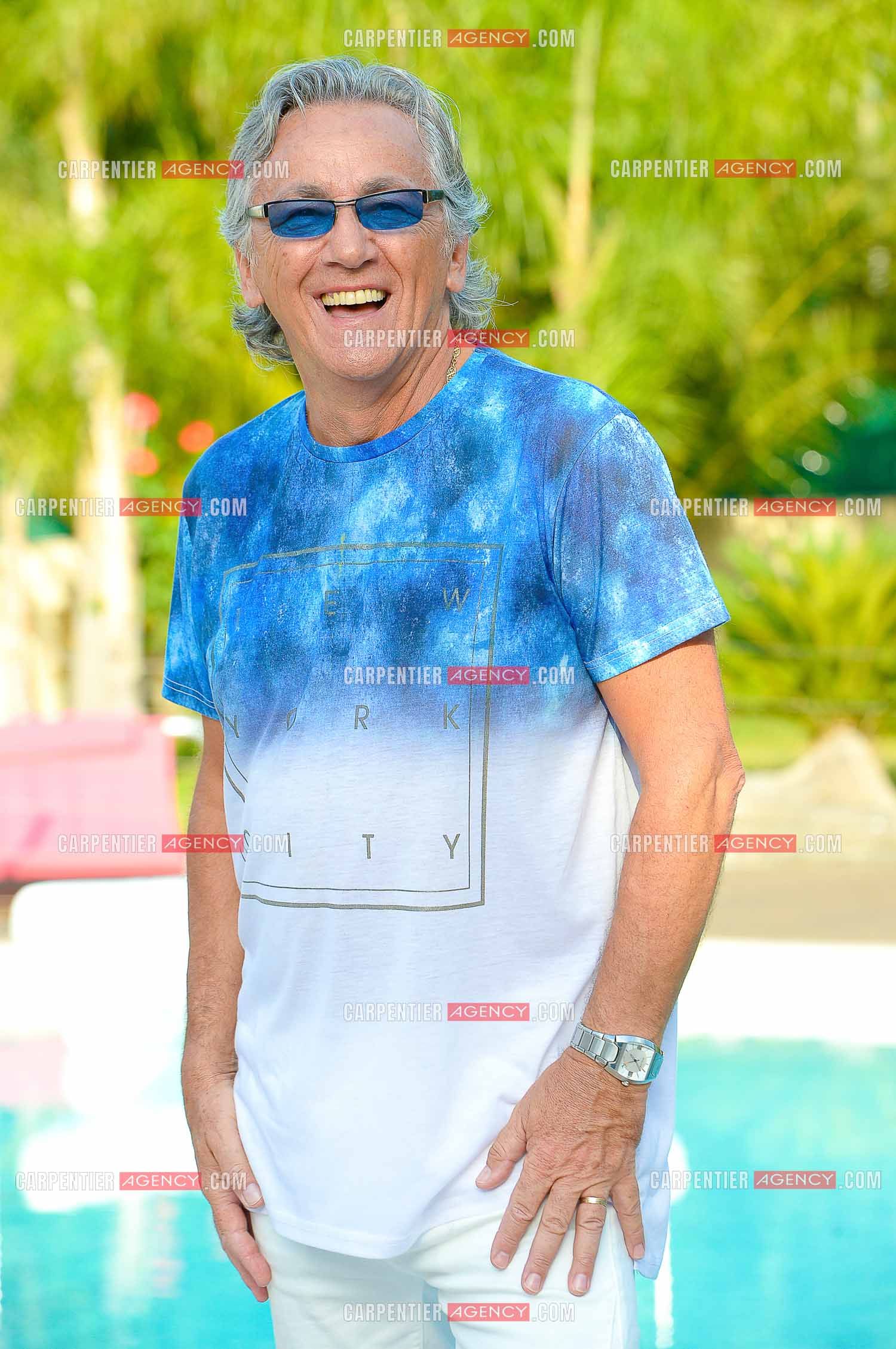 Le chanteur Jean-Pierre Savelli chez lui dans sa propriété de Toulon. Artiste de la tournée STARS 80.        ( Exclusif )