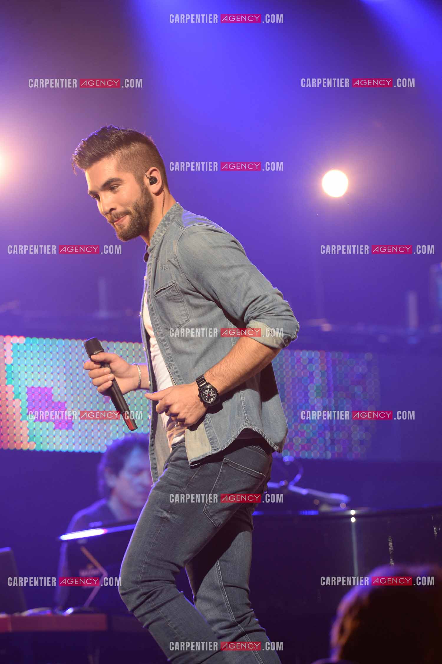 Le chanteur Kendji Girac en concert.