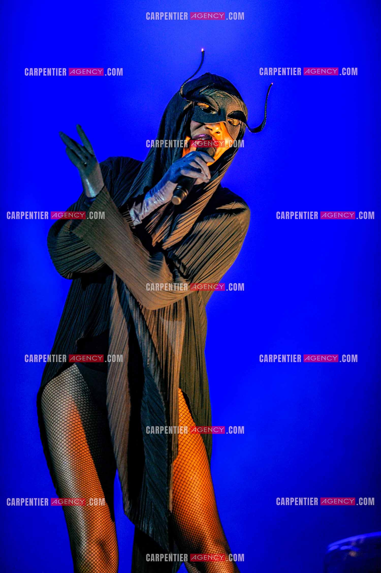 La chanteuse Grace Jones en concert au Grand Rex à Paris le 23 mars 2009.  ( Exclusif )