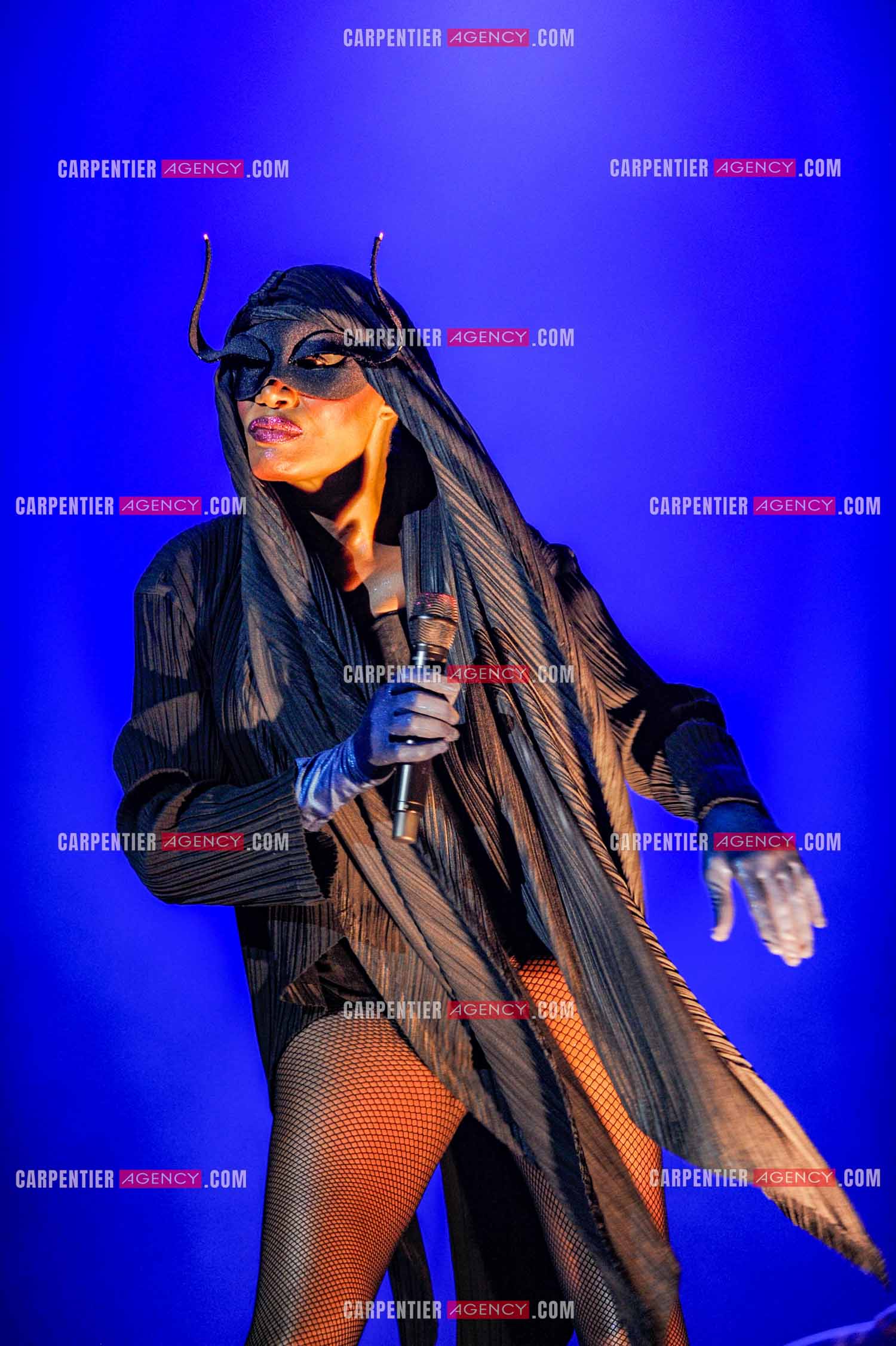 La chanteuse Grace Jones en concert au Grand Rex à Paris le 23 mars 2009.  ( Exclusif )