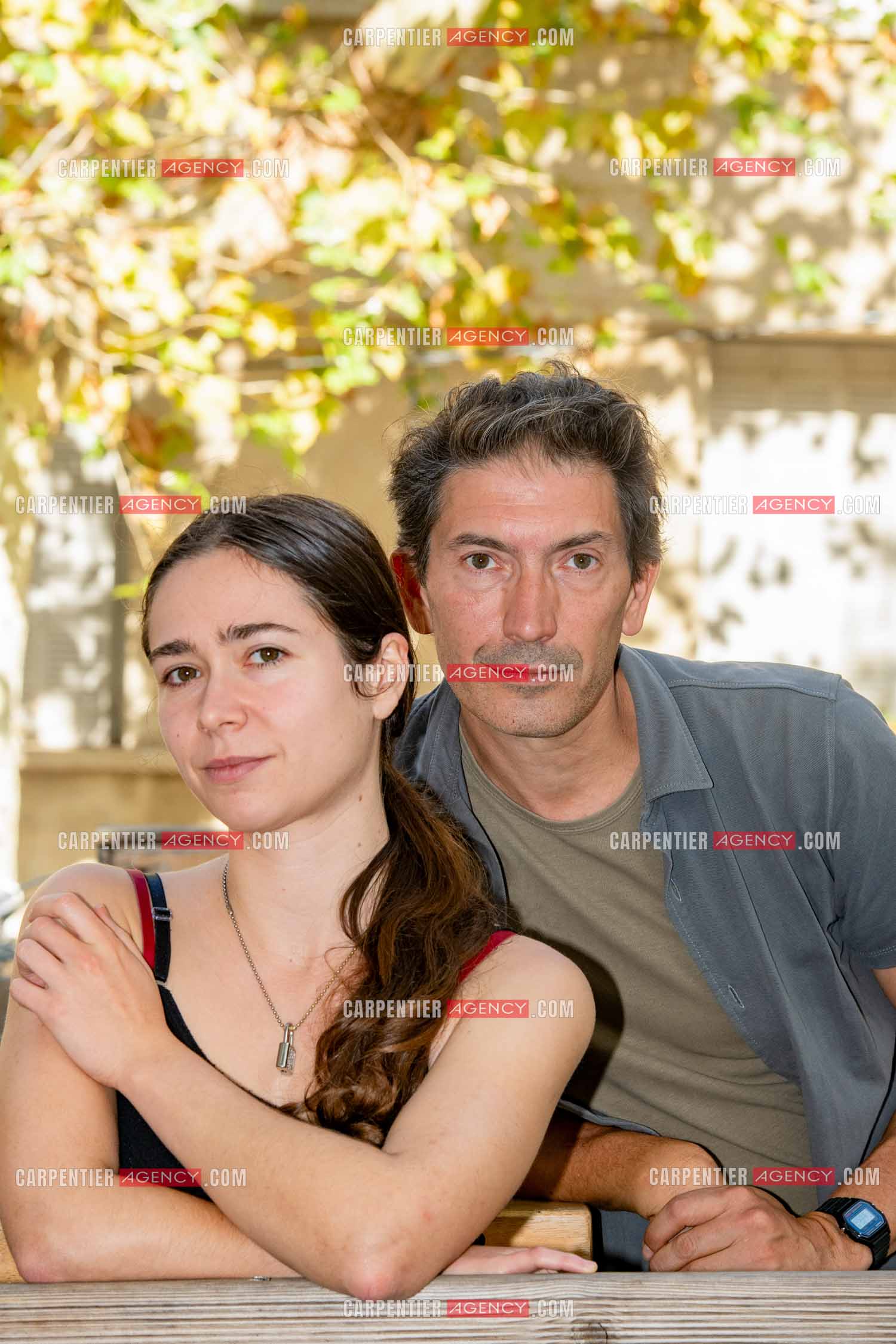 L'acteur Frédéric Andrau et la comédiènne Aliénor de la Gorce réunis dans la pièce “ GELI “ à Toulon.    ( Exclusif )