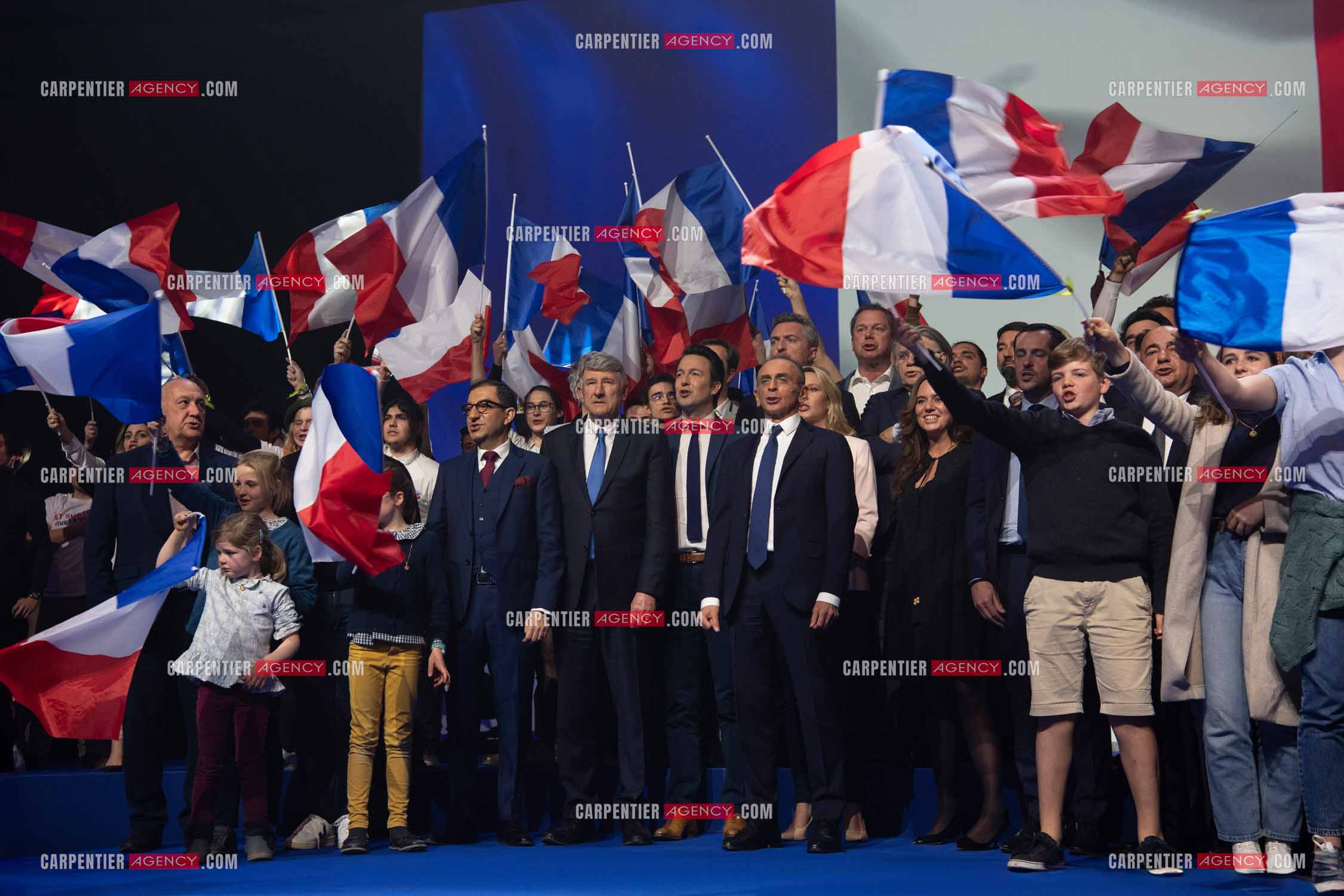 Alliance entre Marion Maréchal et Éric Zémour au Zénith de Toulon en 2022.