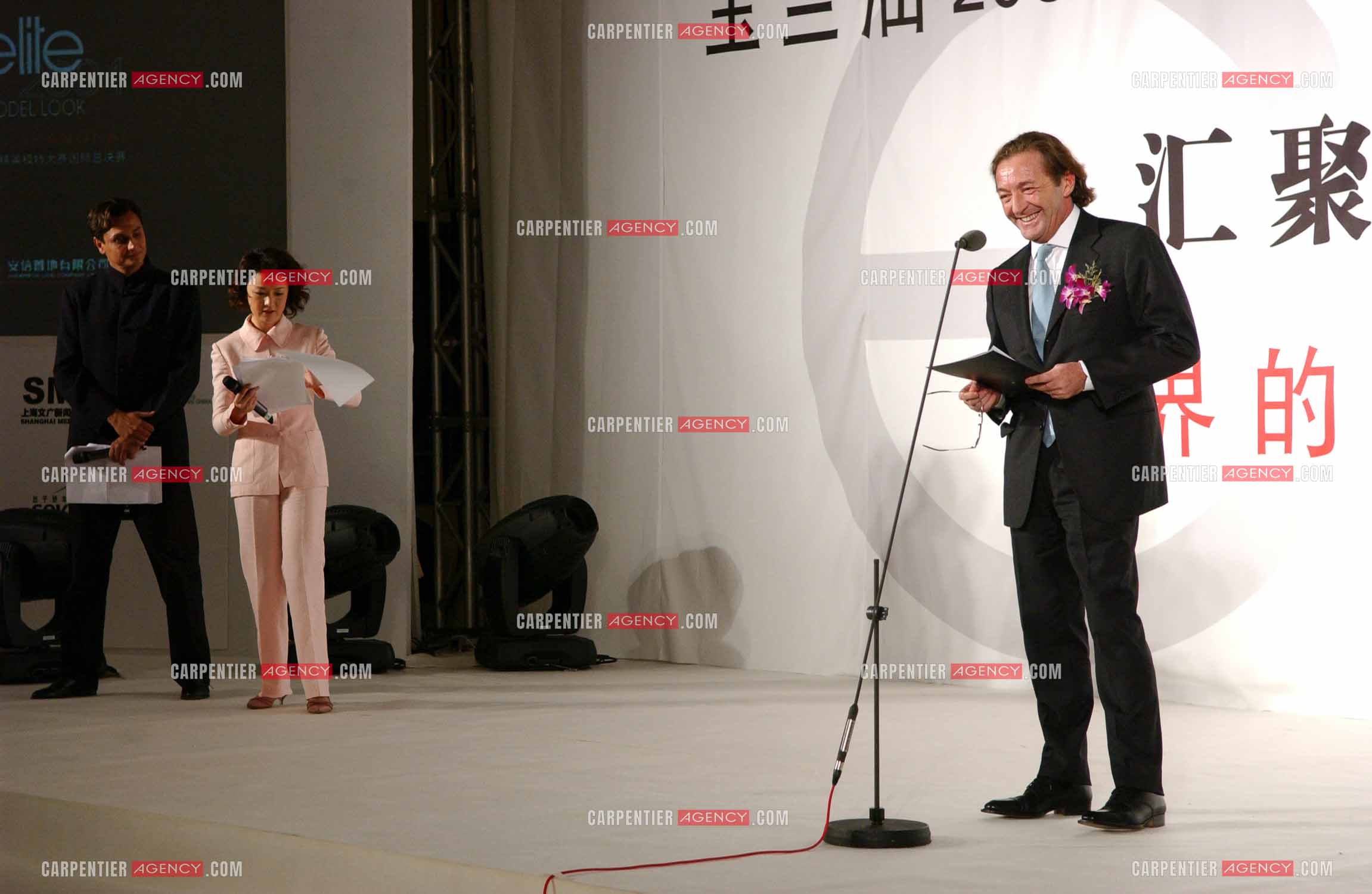 Gérald Marie Président de Elite Model Management lors de la finale internationale à Singapour.   ( Exclusif )