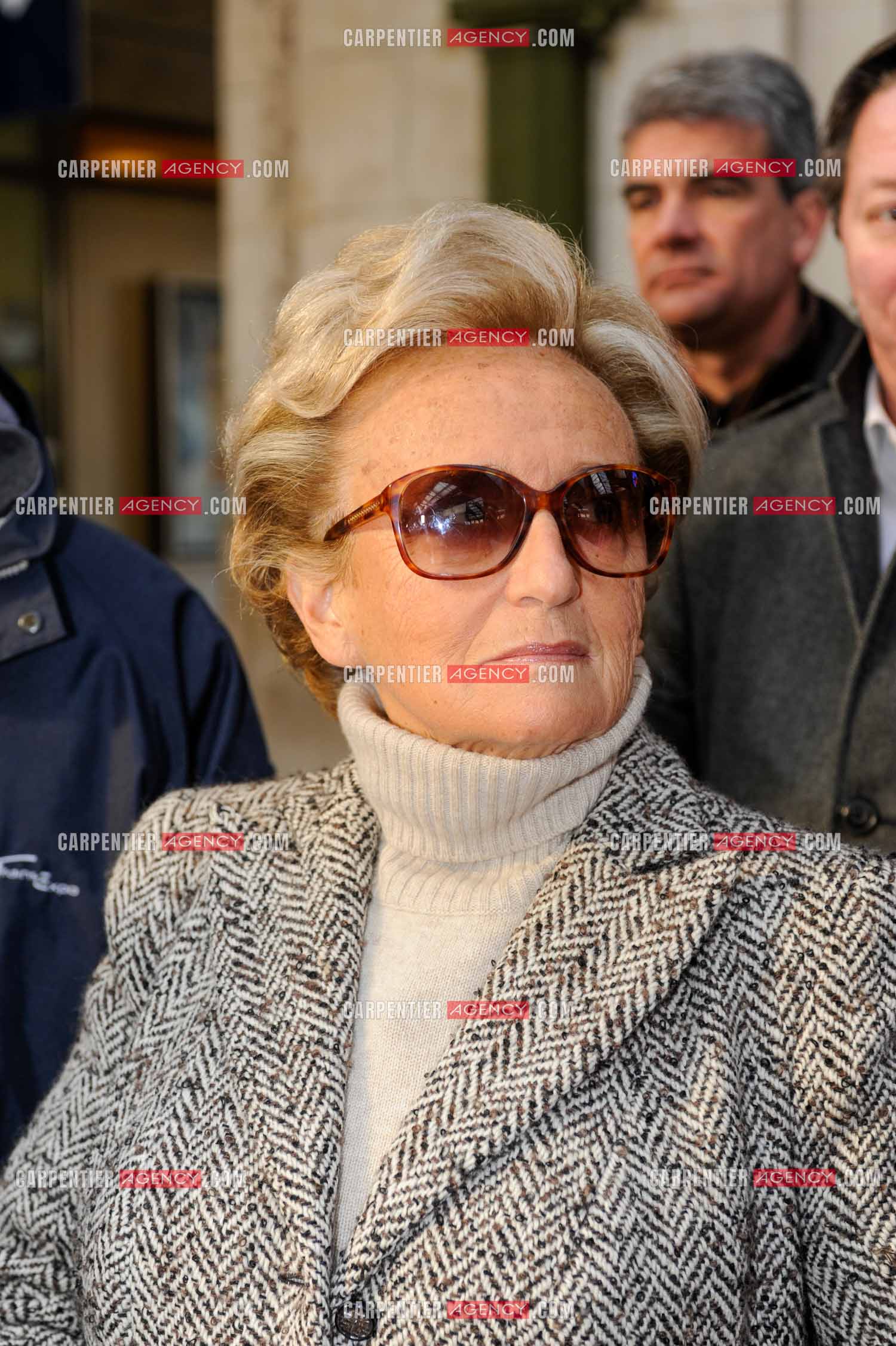 Présentation de l'opération “ PIÈCES JAUNES “ à la gare de Lyon en présence de la première dame Bernadette Chirac.
