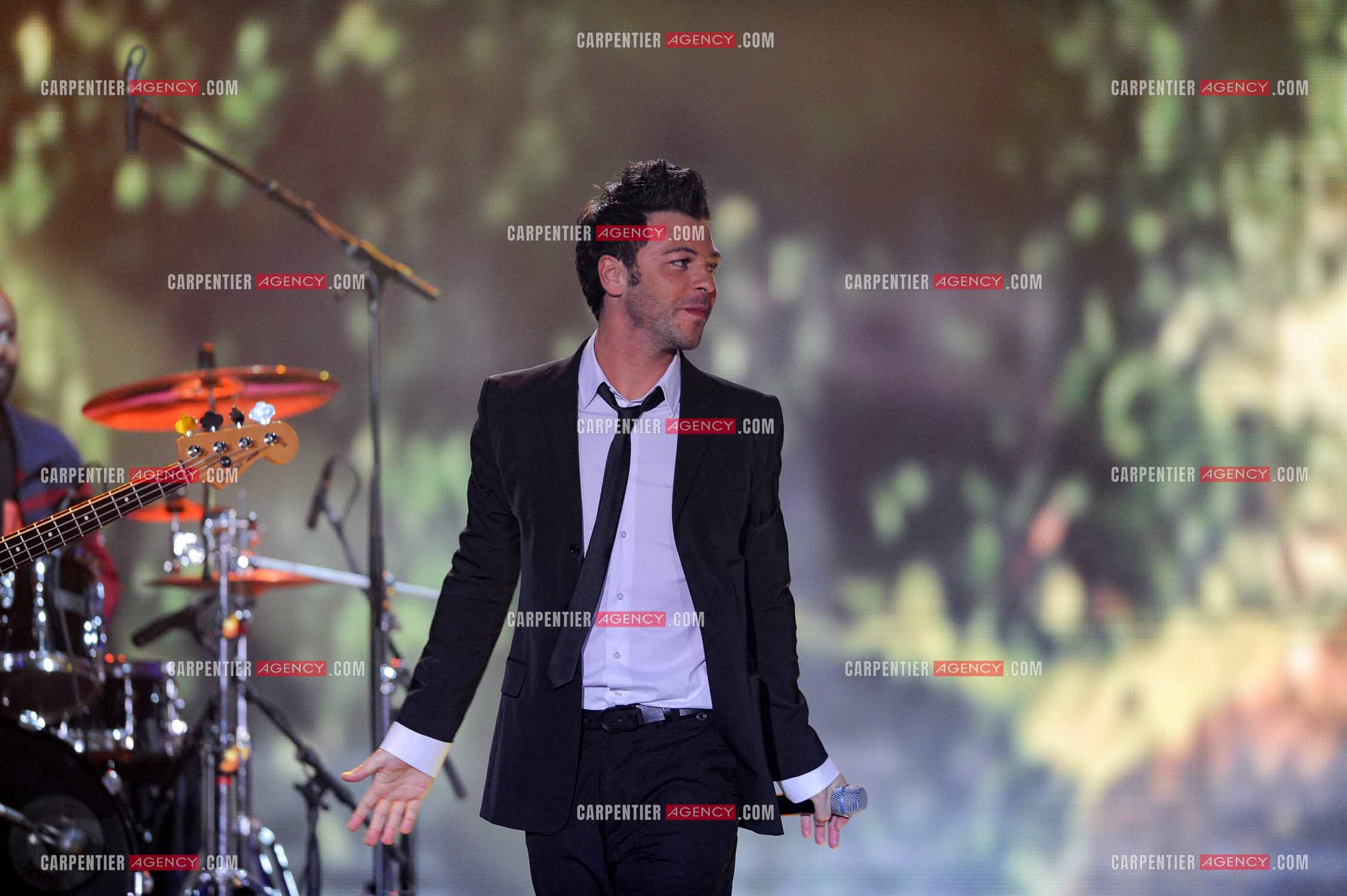 Christophe Maé aux Victoires de la Musique 2009.