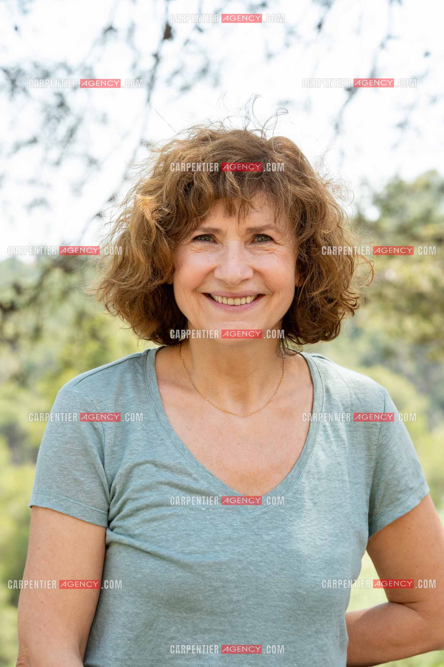 L'actrice Marie Bunel a  Châteauvallon dans le Var.    ( Exclusif )