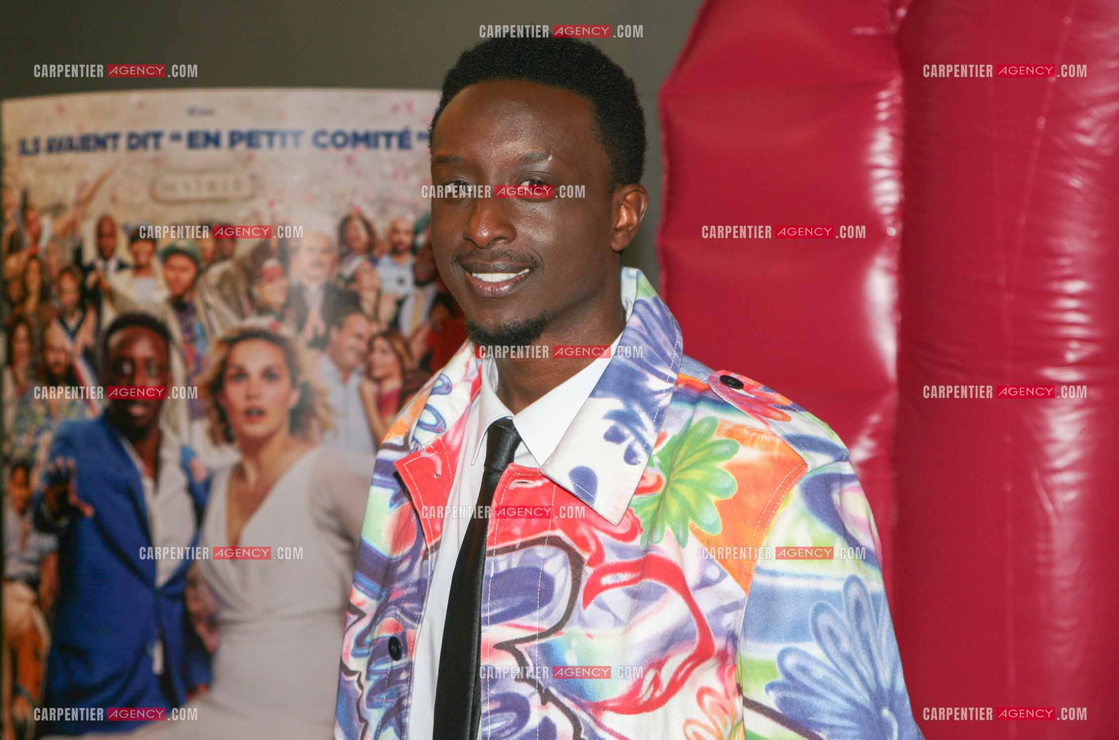 Première du film “ Notre tout petit mariage “ a l'UGC Paris. Ahmed Sylla.