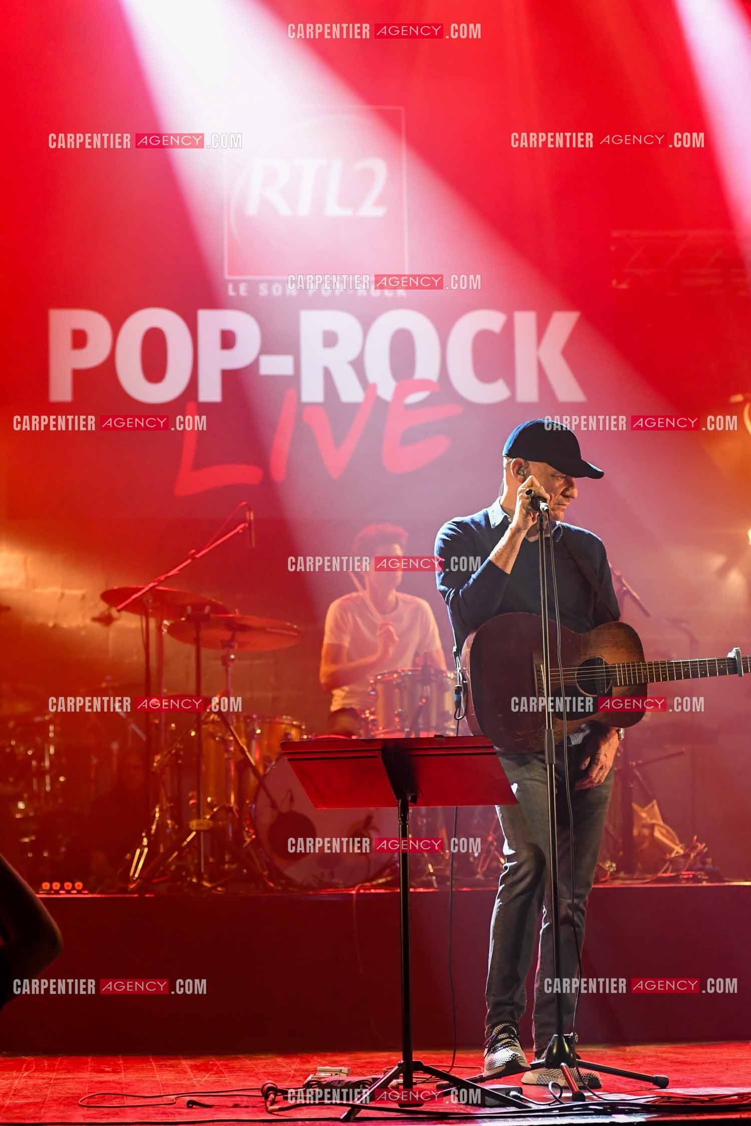 Concert au TRIANON “ POP-ROCK LIVE “ organisé par RTL2 le 05 Octobre 2018 à Paris. Le chanteur Gaëtan Roussel lors des répétitions.   ( Exclusif )
