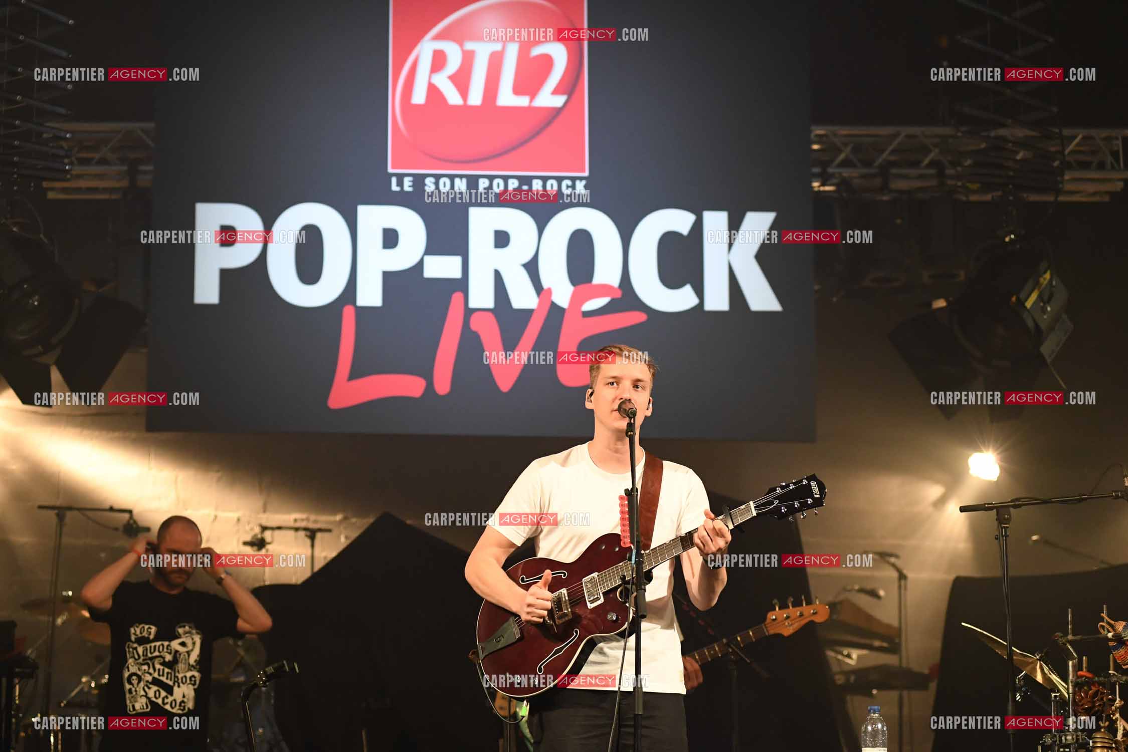 Concert au TRIANON “ POP-ROCK LIVE “ organisé par RTL2 le 05 Octobre 2018 à Paris. Le chanteur George Ezra.                       ( Exclusif )