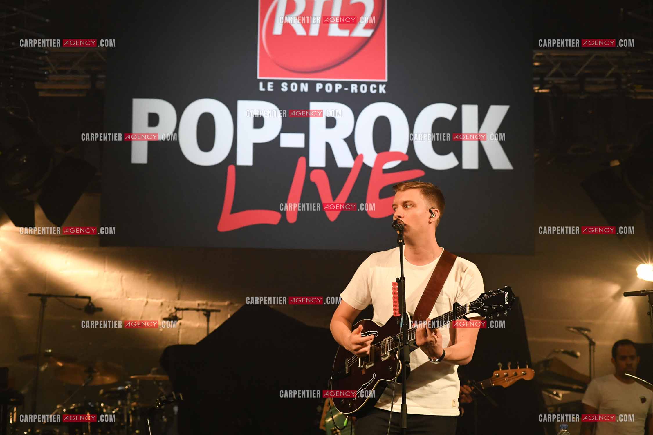 Concert au TRIANON “ POP-ROCK LIVE “ organisé par RTL2 le 05 Octobre 2018 à Paris. Le chanteur George Ezra.                       ( Exclusif )