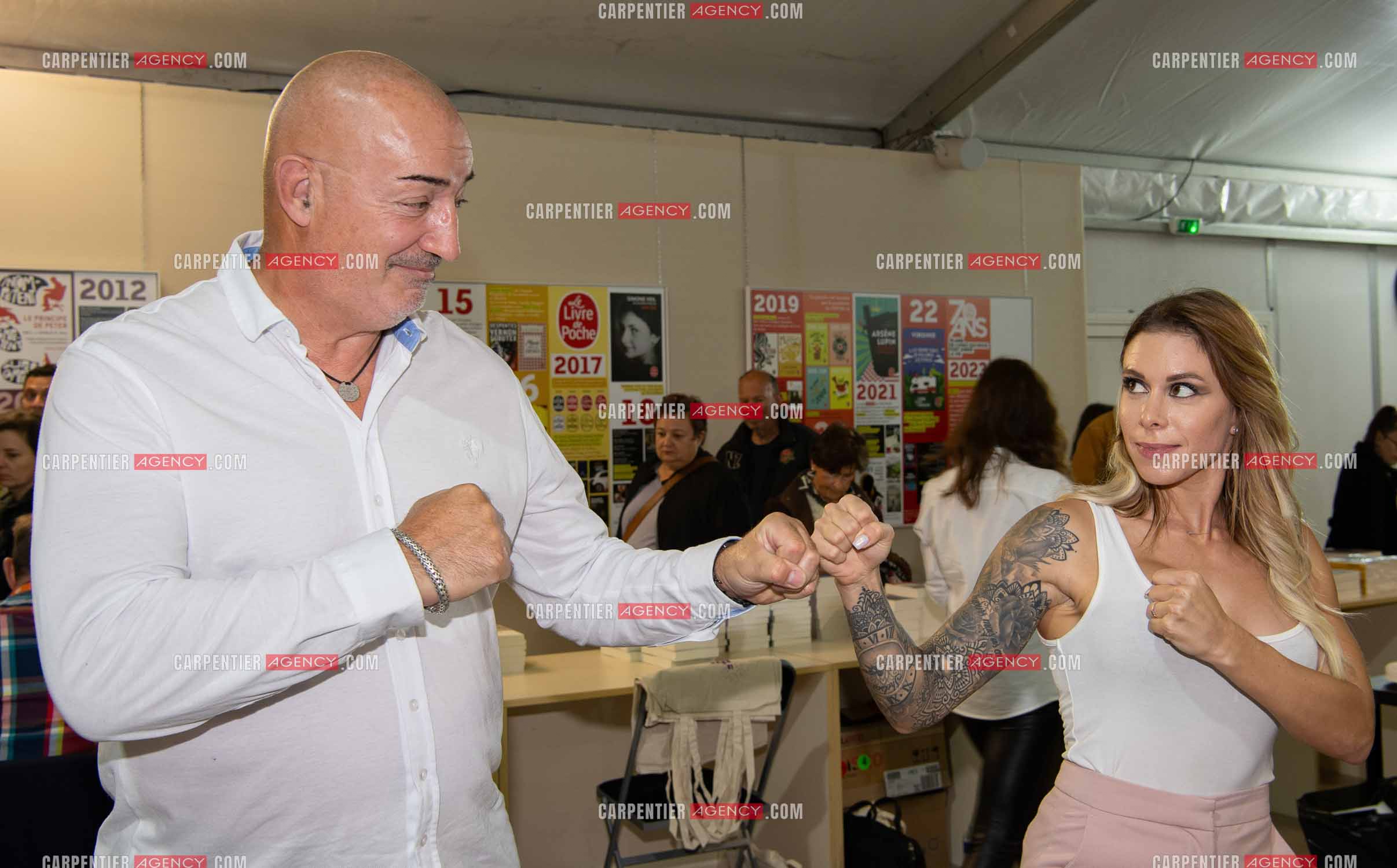 Les auteurs Jessica Hugues et Patrick Roussel.          ( Exclusif )