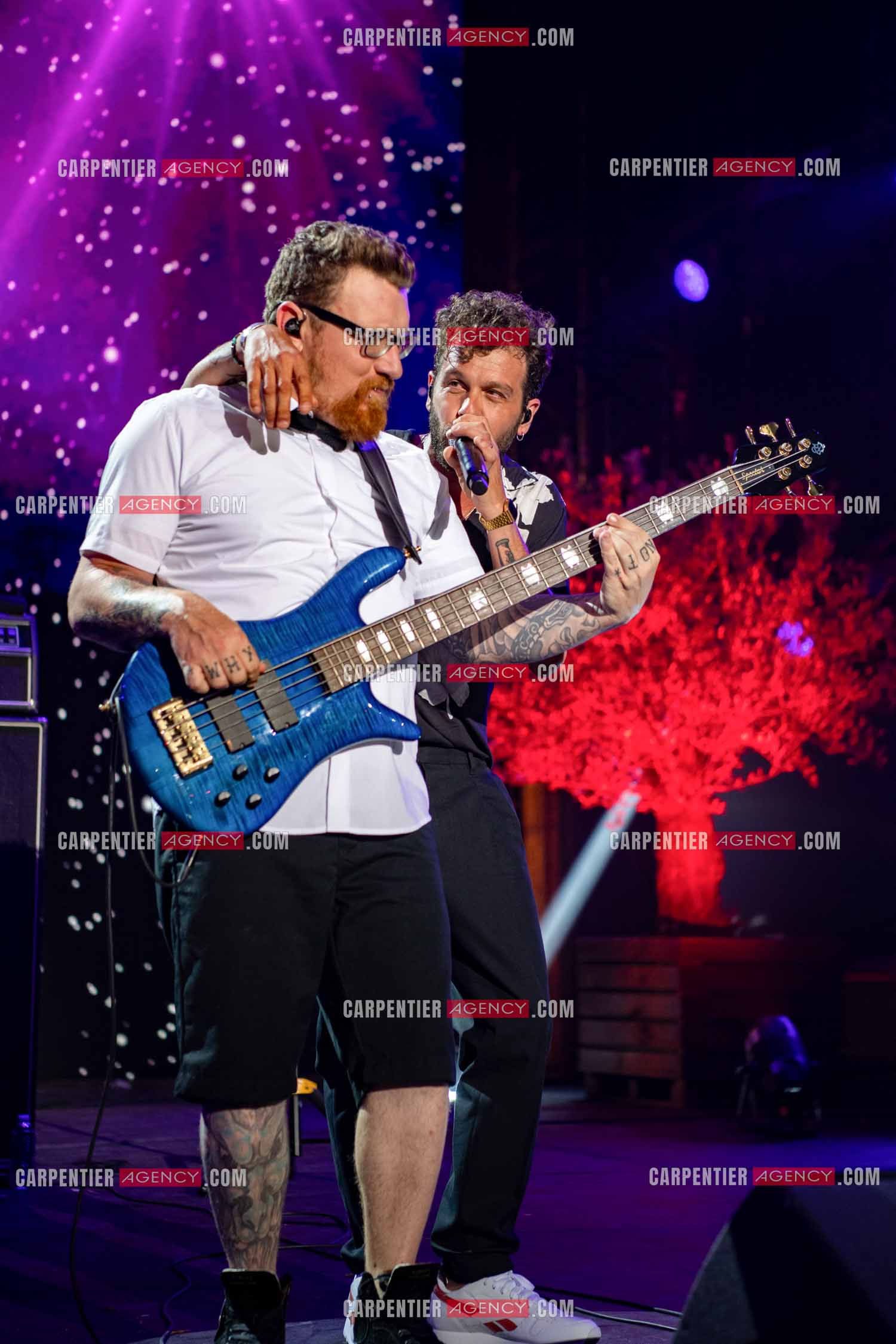 Le chanteur Claudio Capéo en concert à Montpellier.  ( Exclusif )