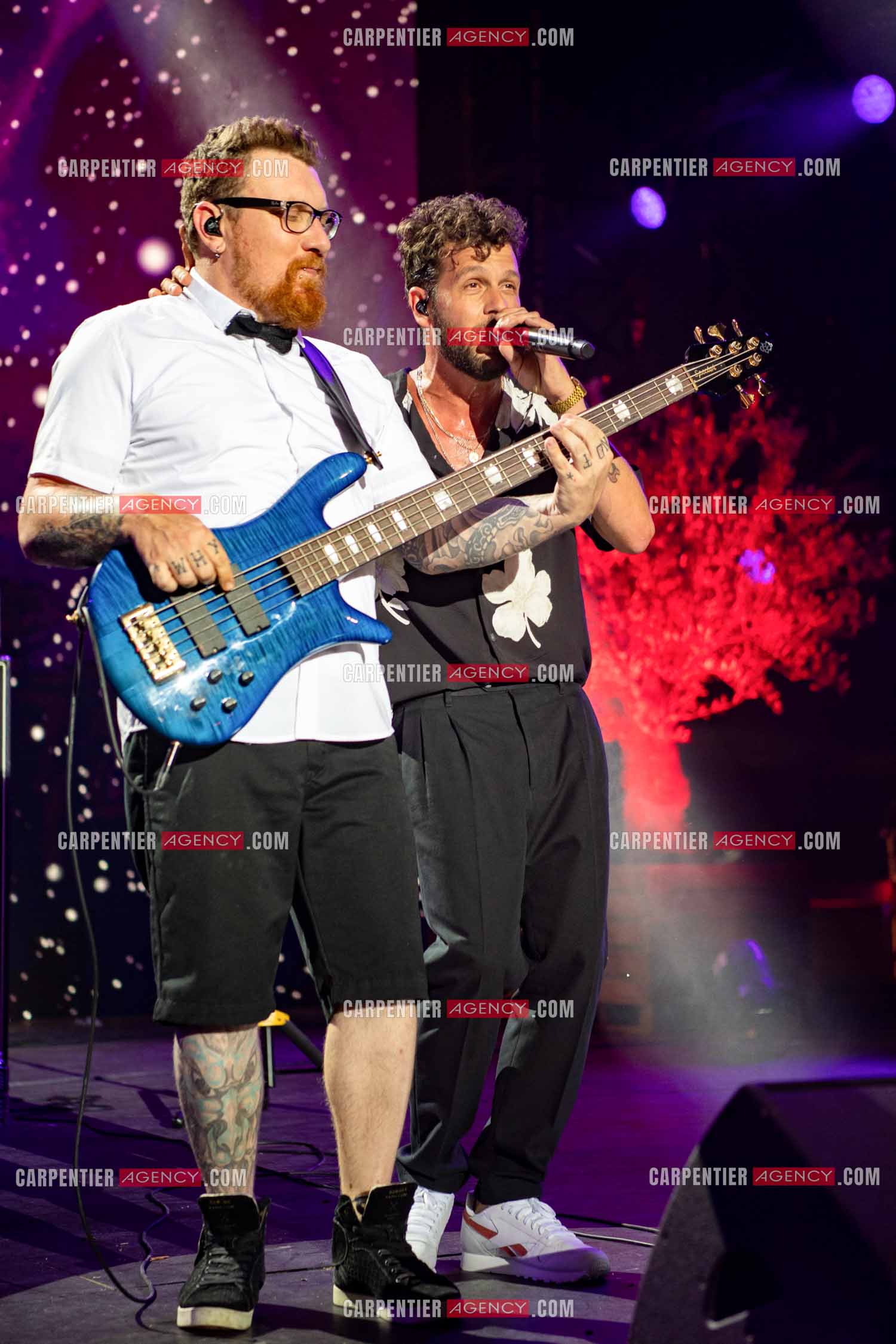 Le chanteur Claudio Capéo en concert à Montpellier.  ( Exclusif )