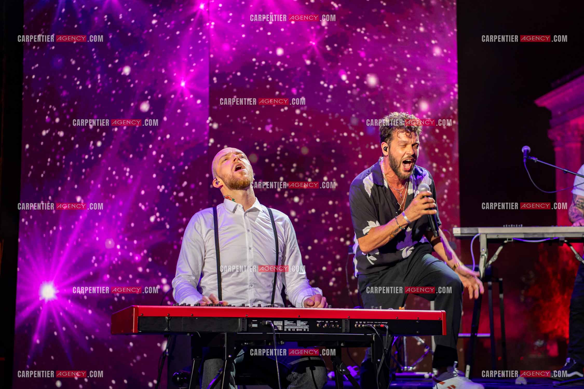 Le chanteur Claudio Capéo en concert à Montpellier.  ( Exclusif )