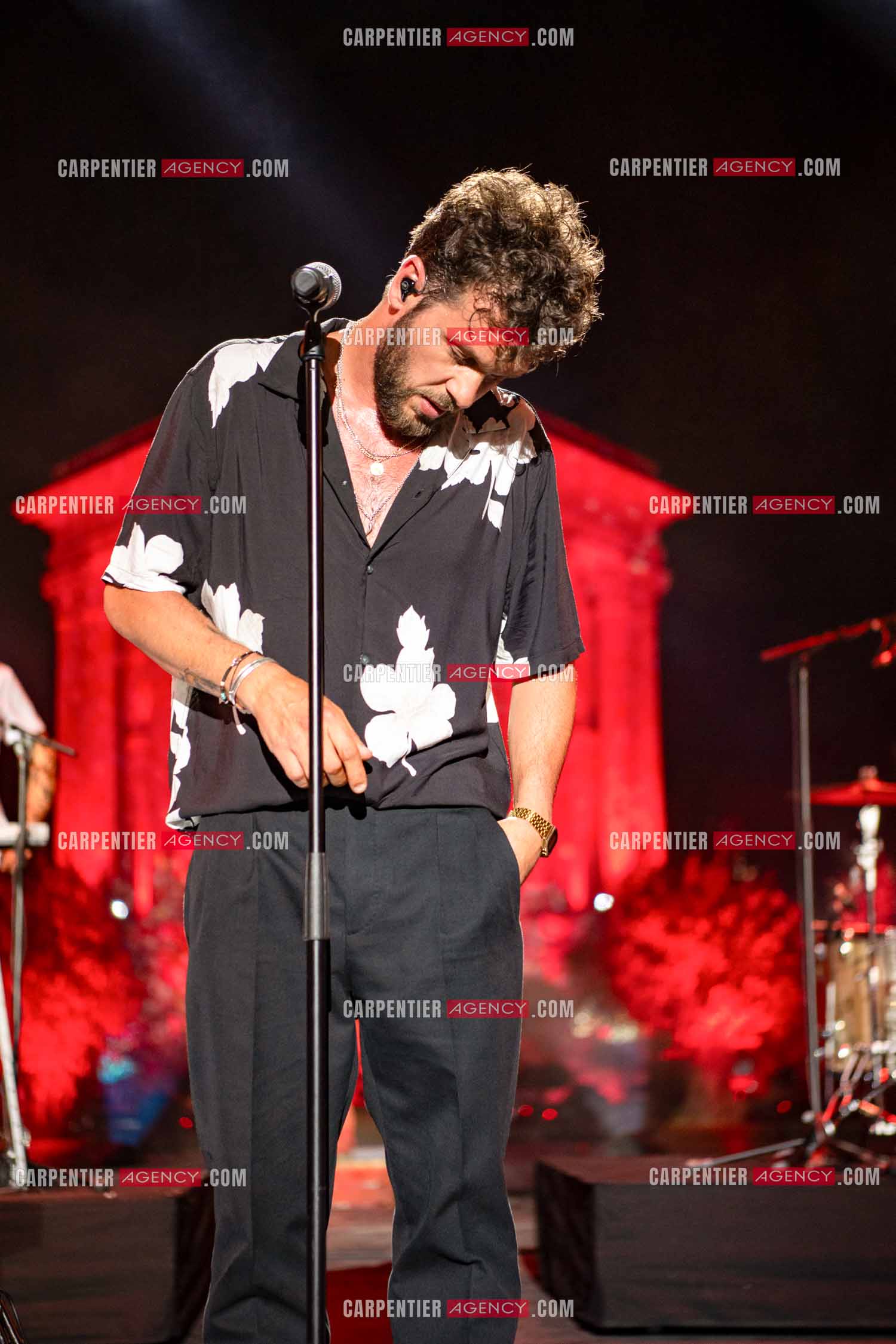 Le chanteur Claudio Capéo en concert à Montpellier.  ( Exclusif )