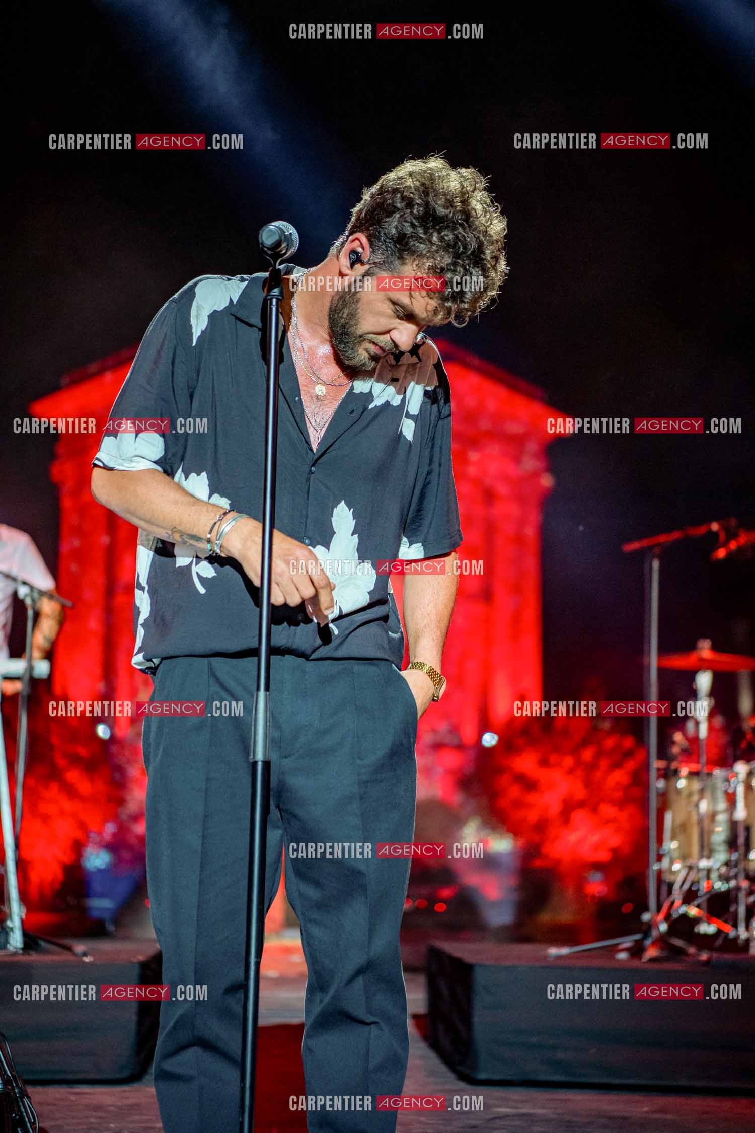 Le chanteur Claudio Capéo en concert à Montpellier.  ( Exclusif )