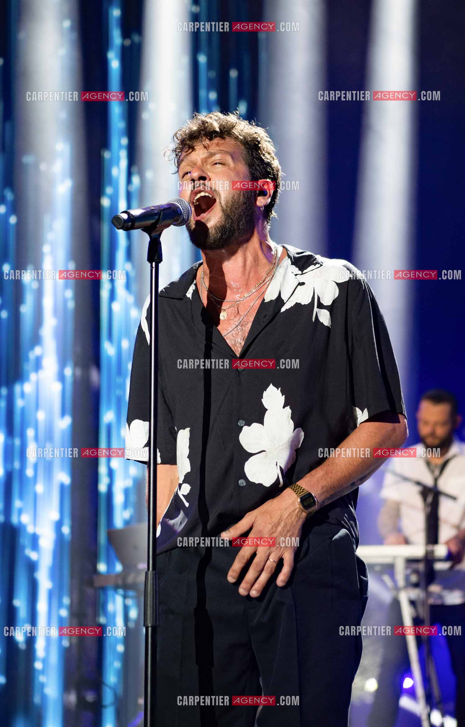 Le chanteur Claudio Capéo en concert à Montpellier.  ( Exclusif )