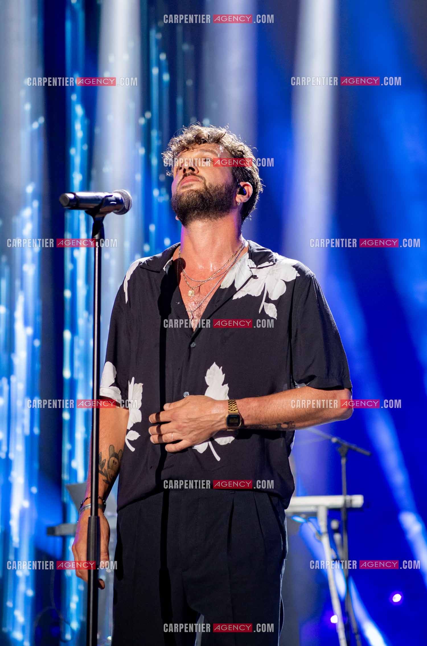 Le chanteur Claudio Capéo en concert à Montpellier.  ( Exclusif )