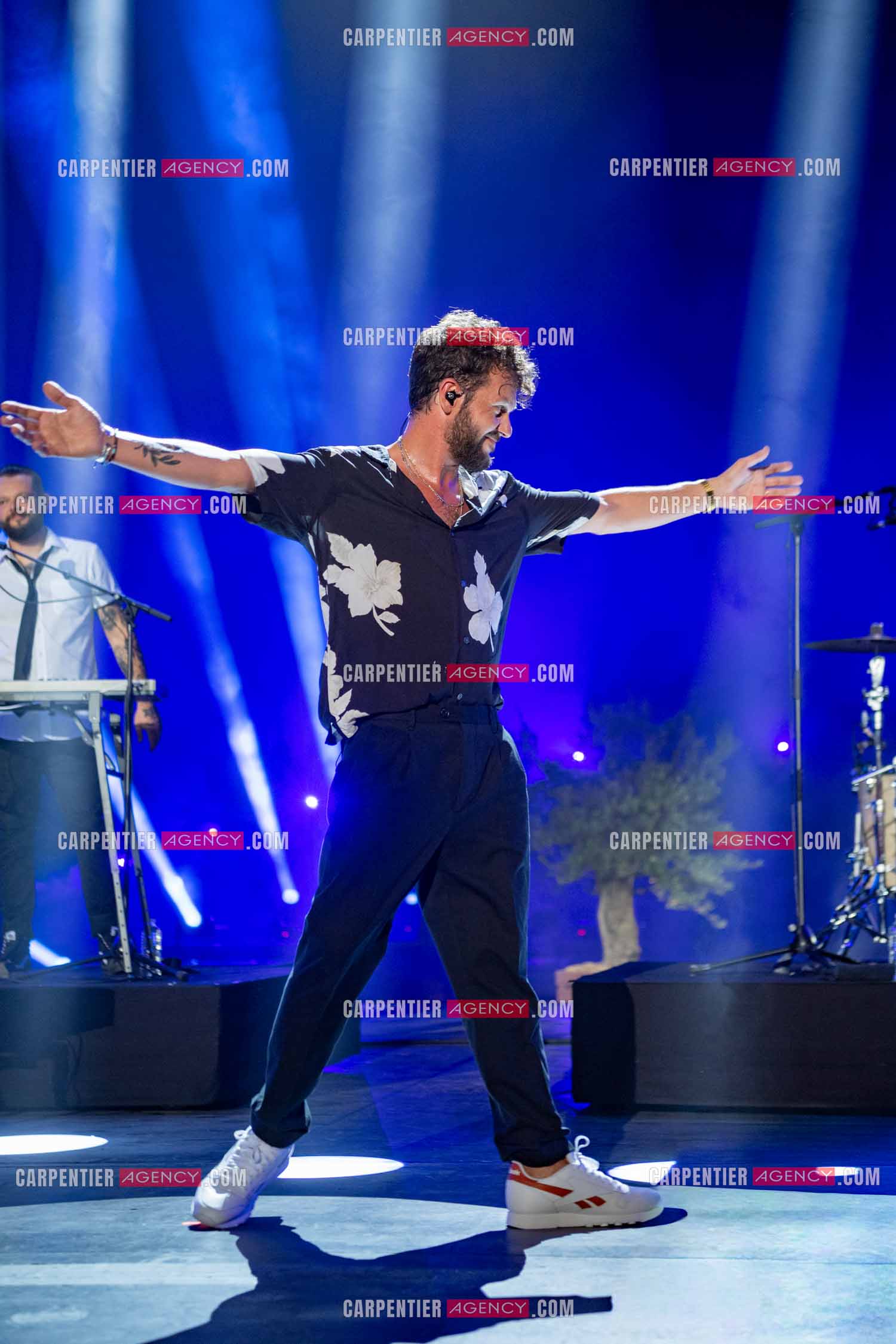 Le chanteur Claudio Capéo en concert à Montpellier.  ( Exclusif )
