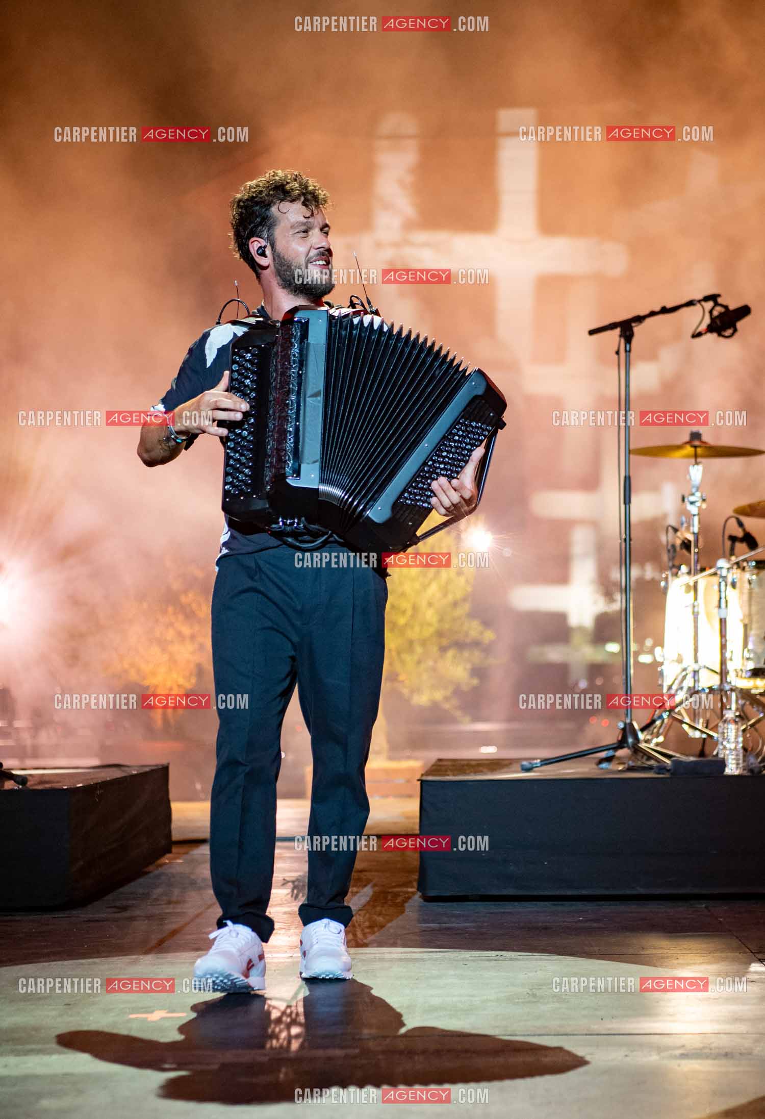 Le chanteur Claudio Capéo en concert à Montpellier.  ( Exclusif )