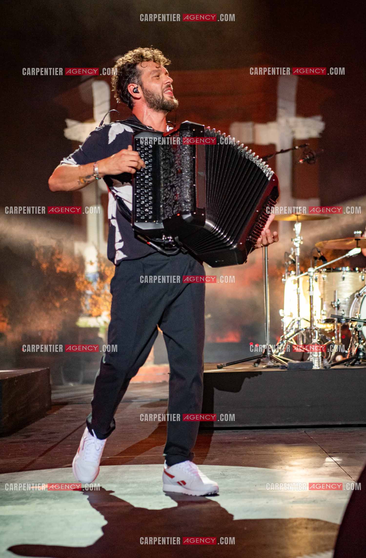 Le chanteur Claudio Capéo en concert à Montpellier.  ( Exclusif )