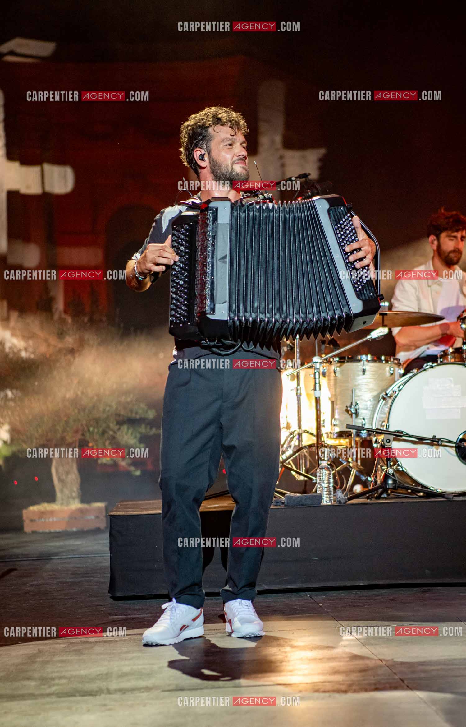 Le chanteur Claudio Capéo en concert à Montpellier.  ( Exclusif )