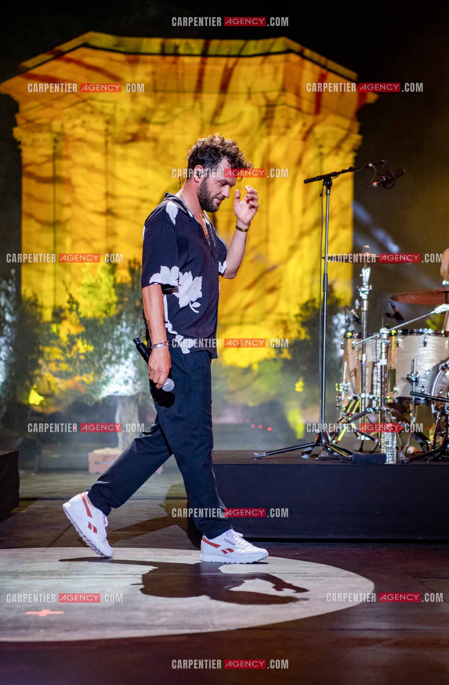 Le chanteur Claudio Capéo en concert à Montpellier.  ( Exclusif )
