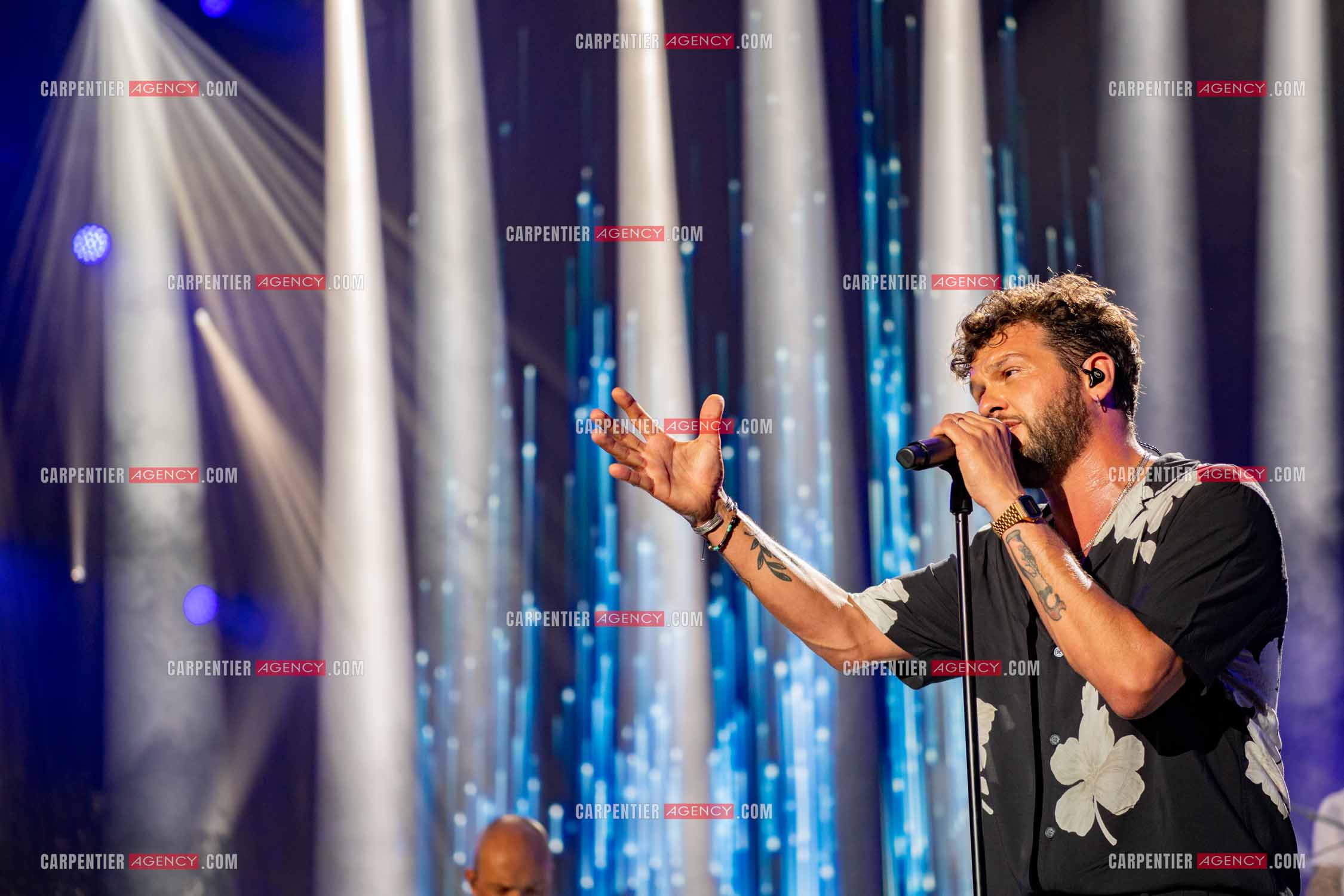 Le chanteur Claudio Capéo en concert à Montpellier.  ( Exclusif )