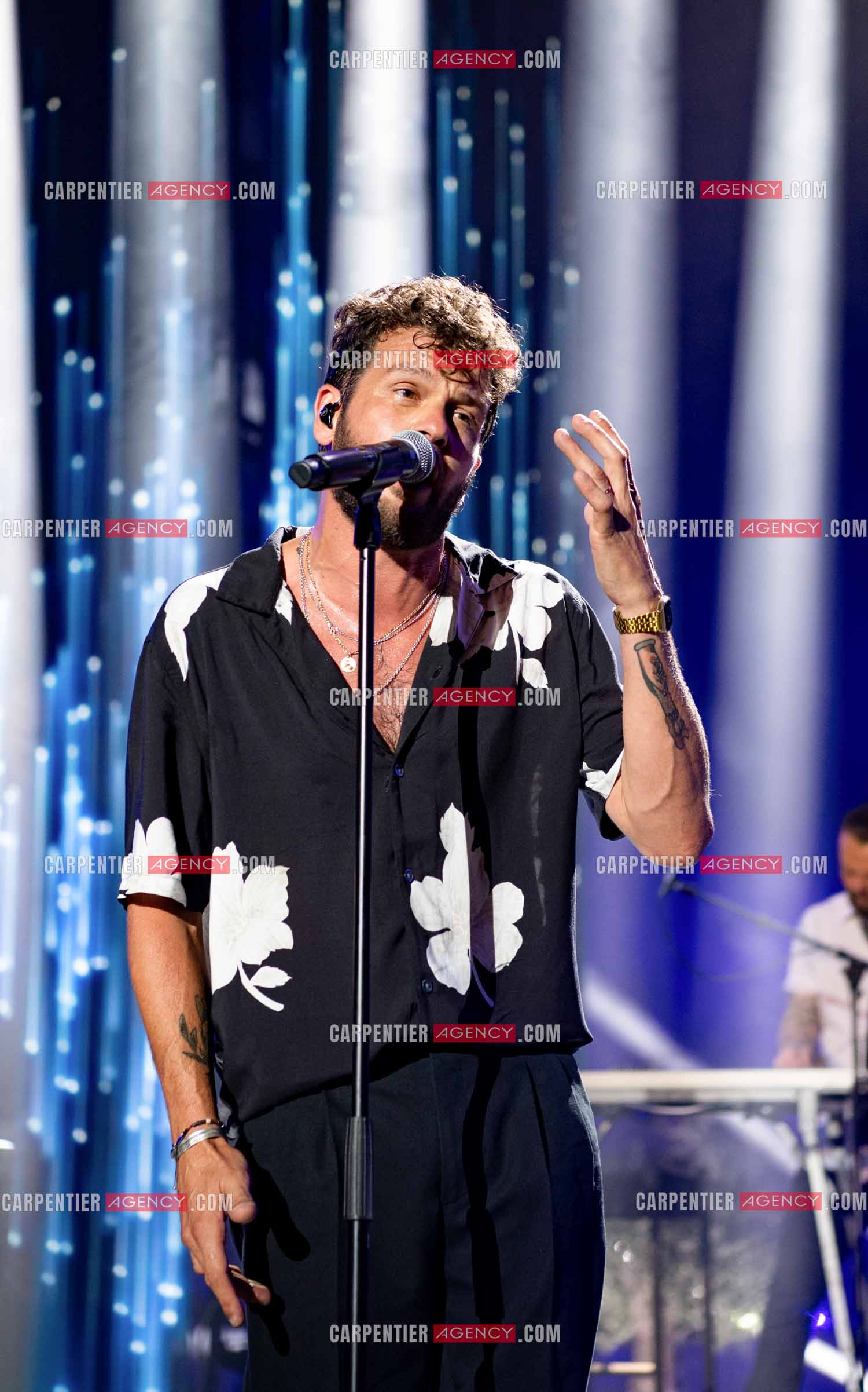 Le chanteur Claudio Capéo en concert à Montpellier.  ( Exclusif )