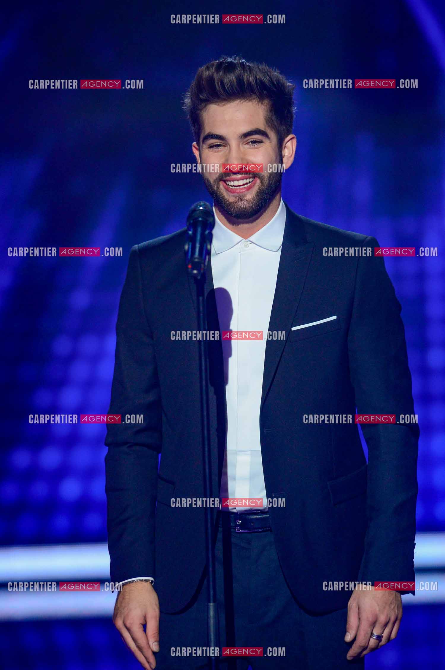 Le chanteur Kendji Girac invité pour la promo de son album sur le plateau de The Voice.  ( Exclusif )