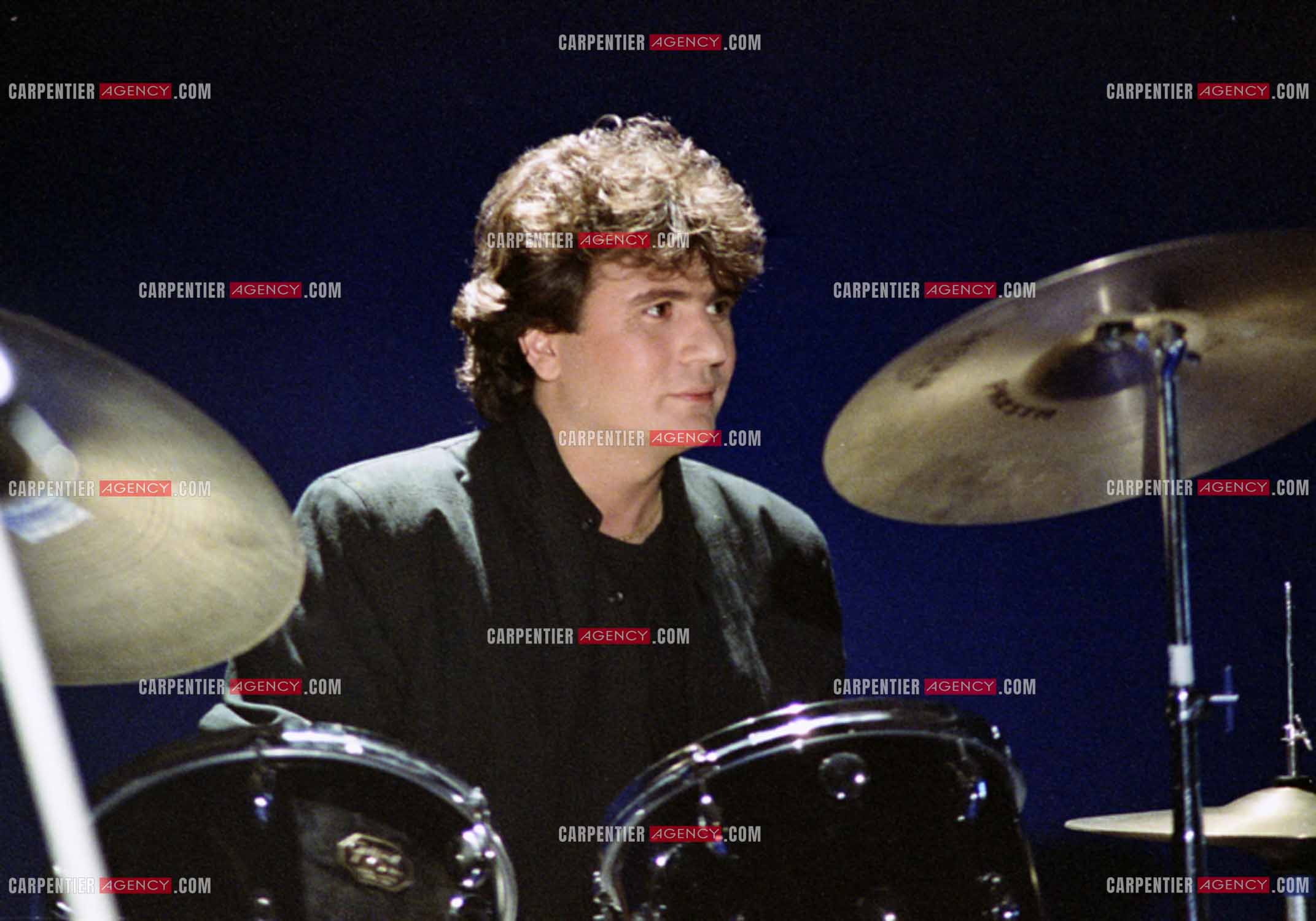 Le chanteur Daniel Balavoine lors des répétitions.   ( Exclusif )