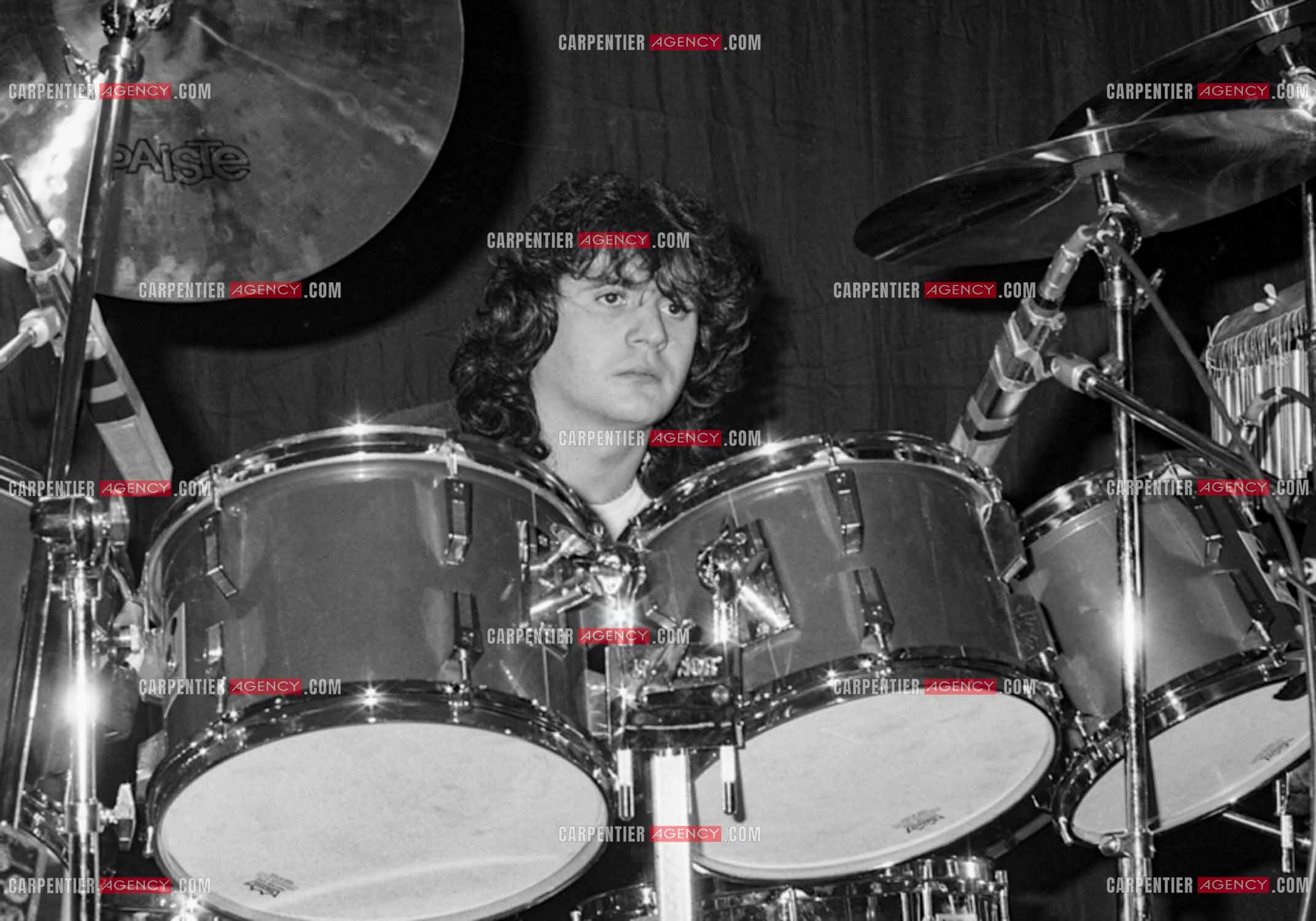 Le chanteur Daniel Balavoine lors des répétitions.   ( Exclusif )