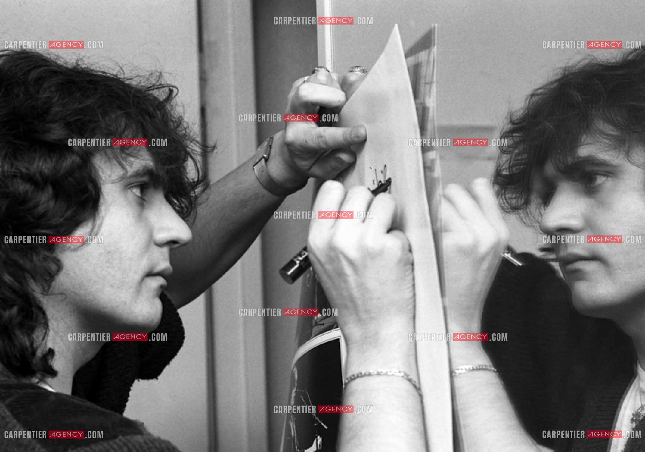 Le chanteur Daniel Balavoine.   ( Exclusif )