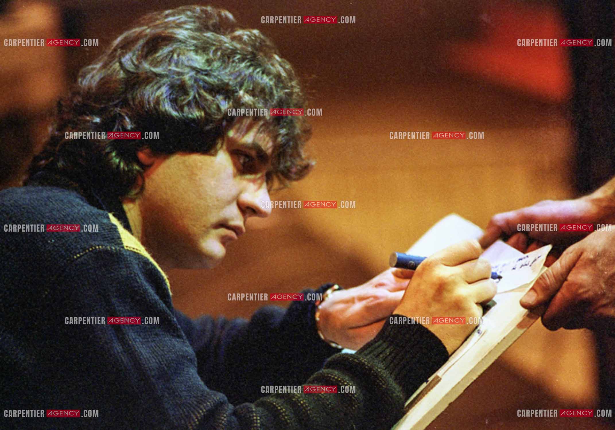 Le chanteur Daniel Balavoine.   ( Exclusif )