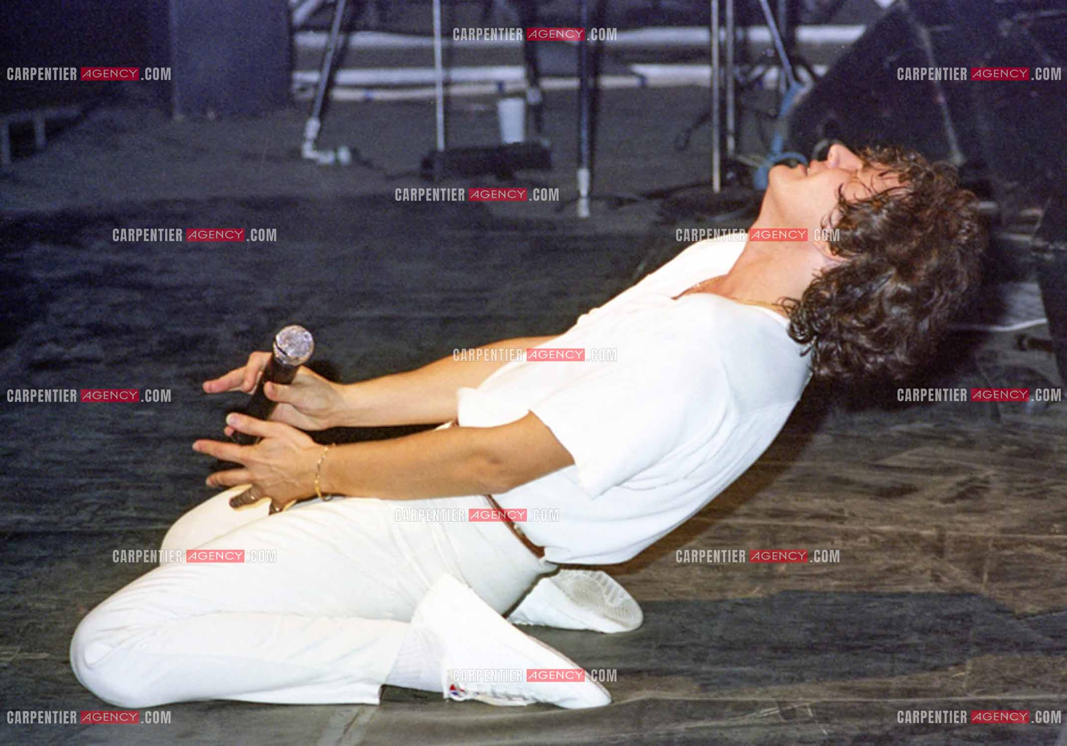 Le chanteur Daniel Balavoine en concert.   ( Exclusif )