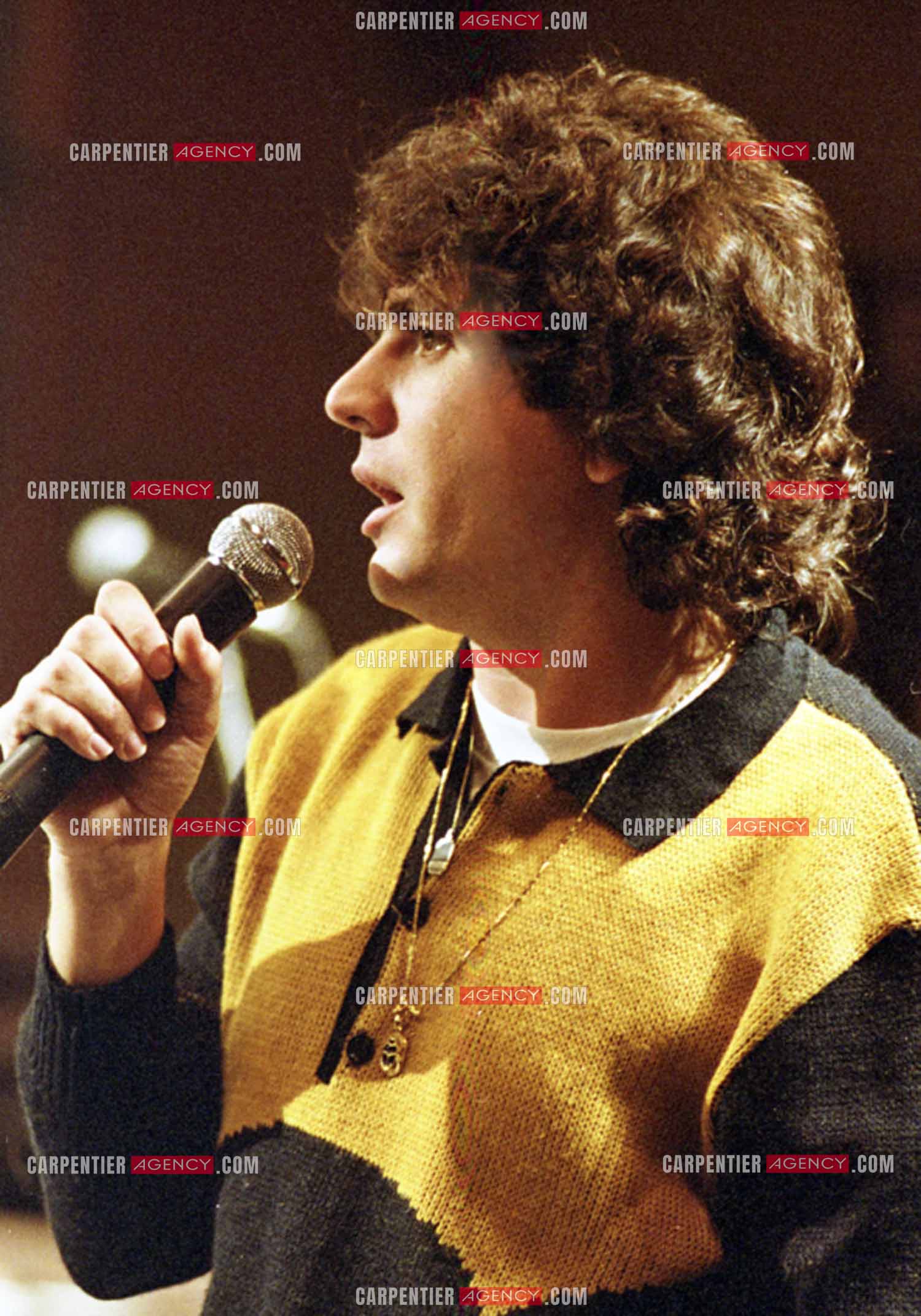 Le chanteur Daniel Balavoine.   ( Exclusif )