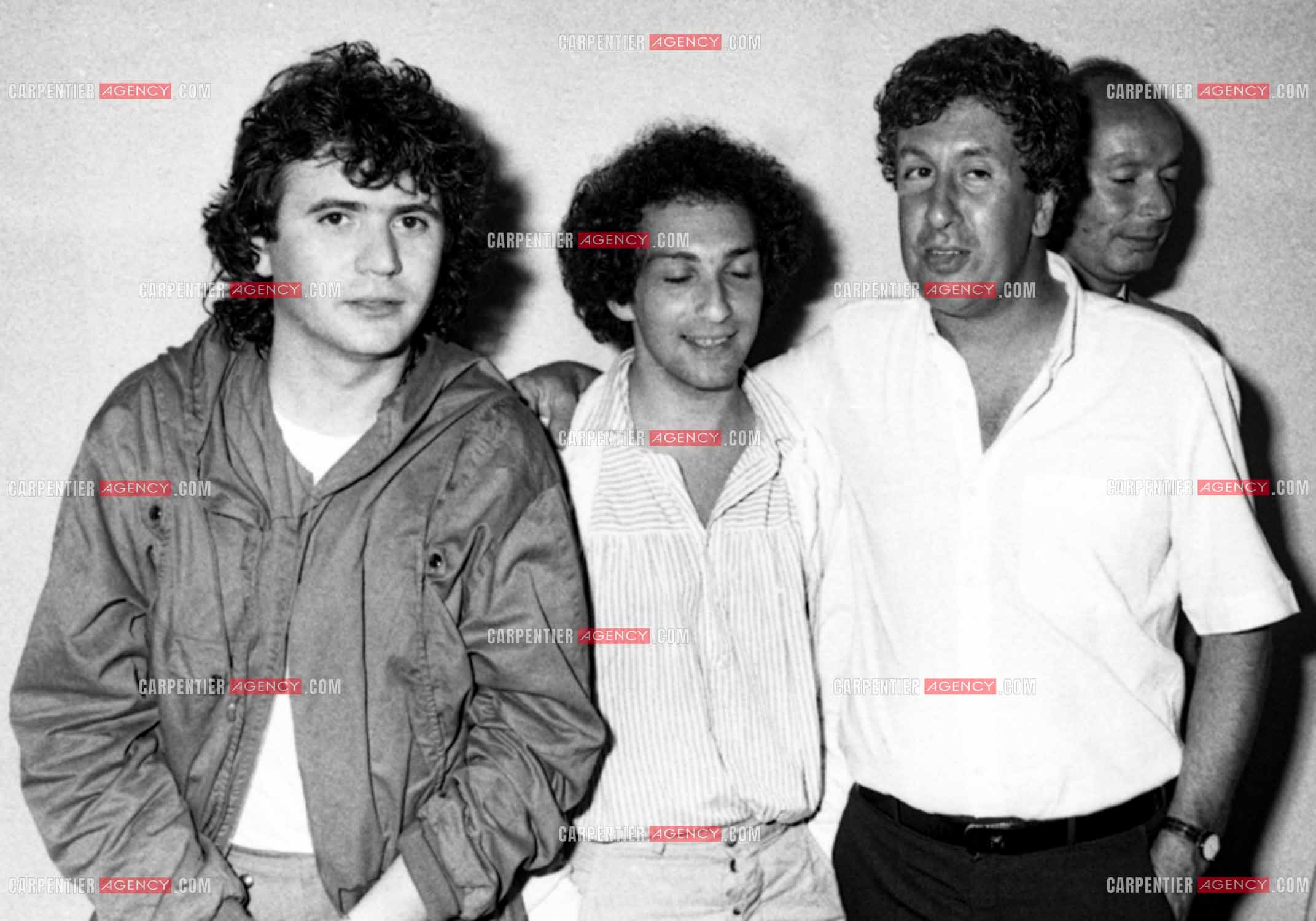 Daniel Balavoine, Michel Berger et Stéphane Collaro.   ( Exclusif )
