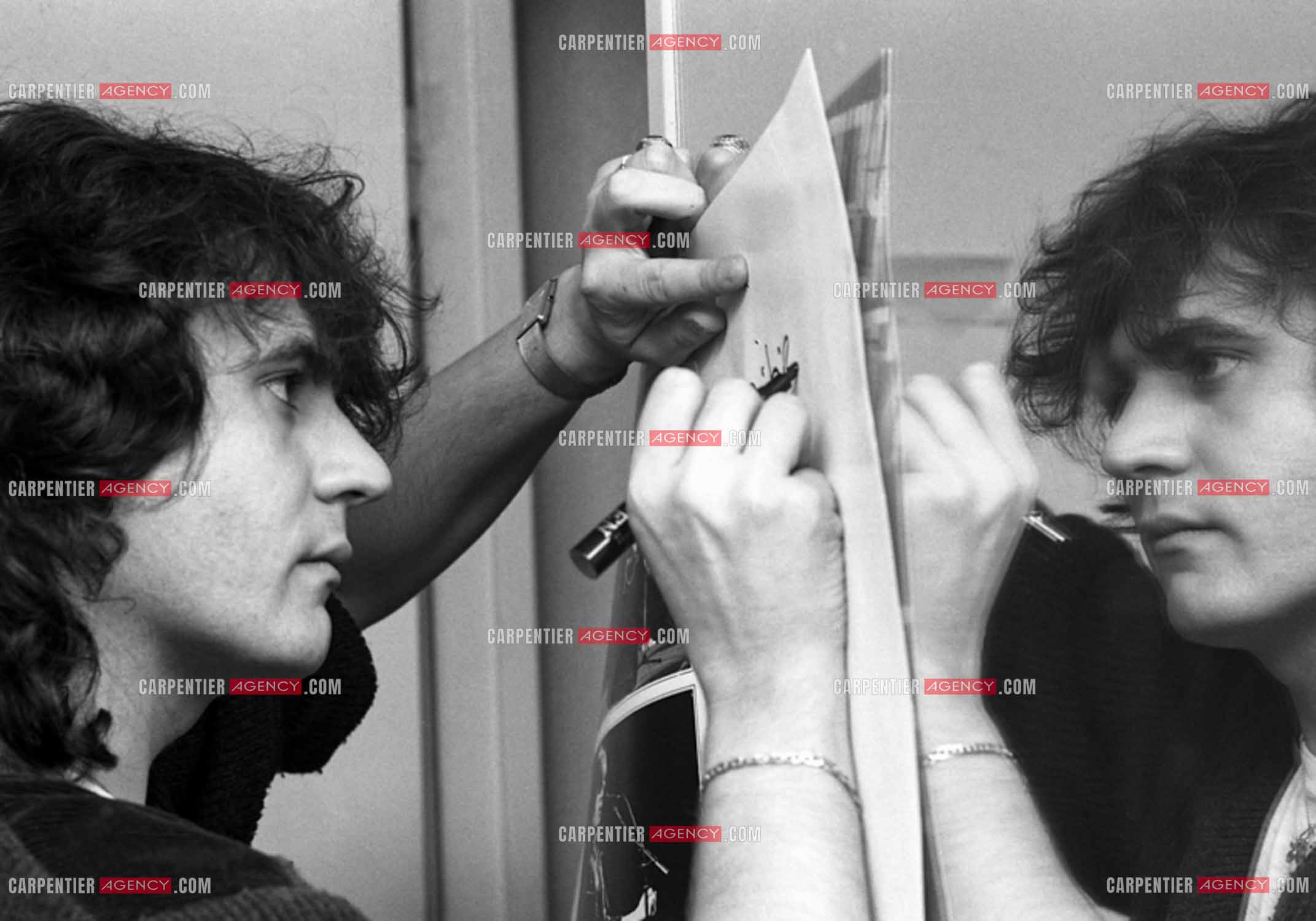 Le chanteur Daniel Balavoine.   ( Exclusif )