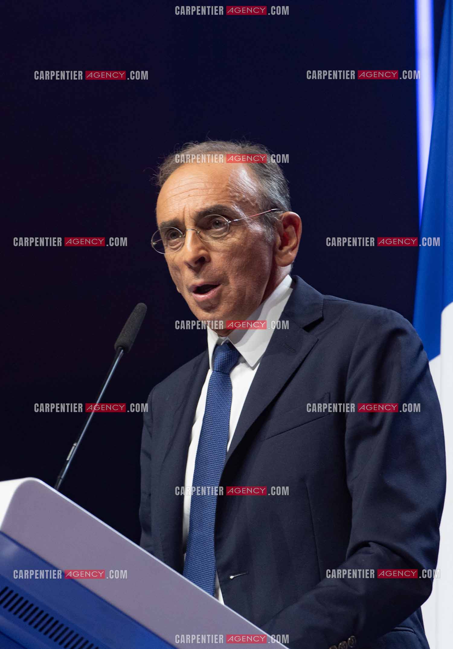 Meeting à Toulon du candidat à la présidentielle Eric Zemmour.