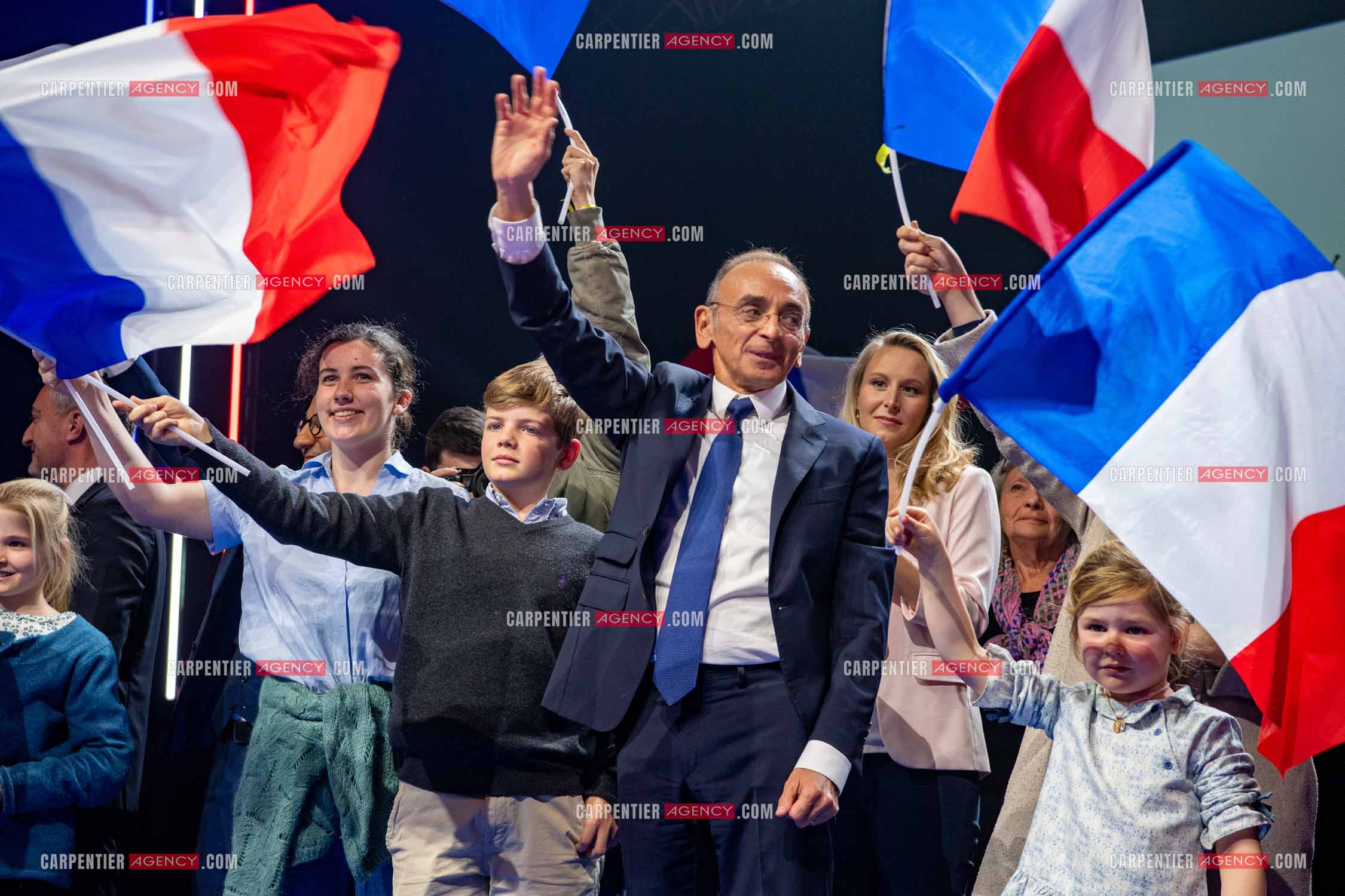 Meeting à Toulon du candidat à la présidentielle Eric Zemmour.