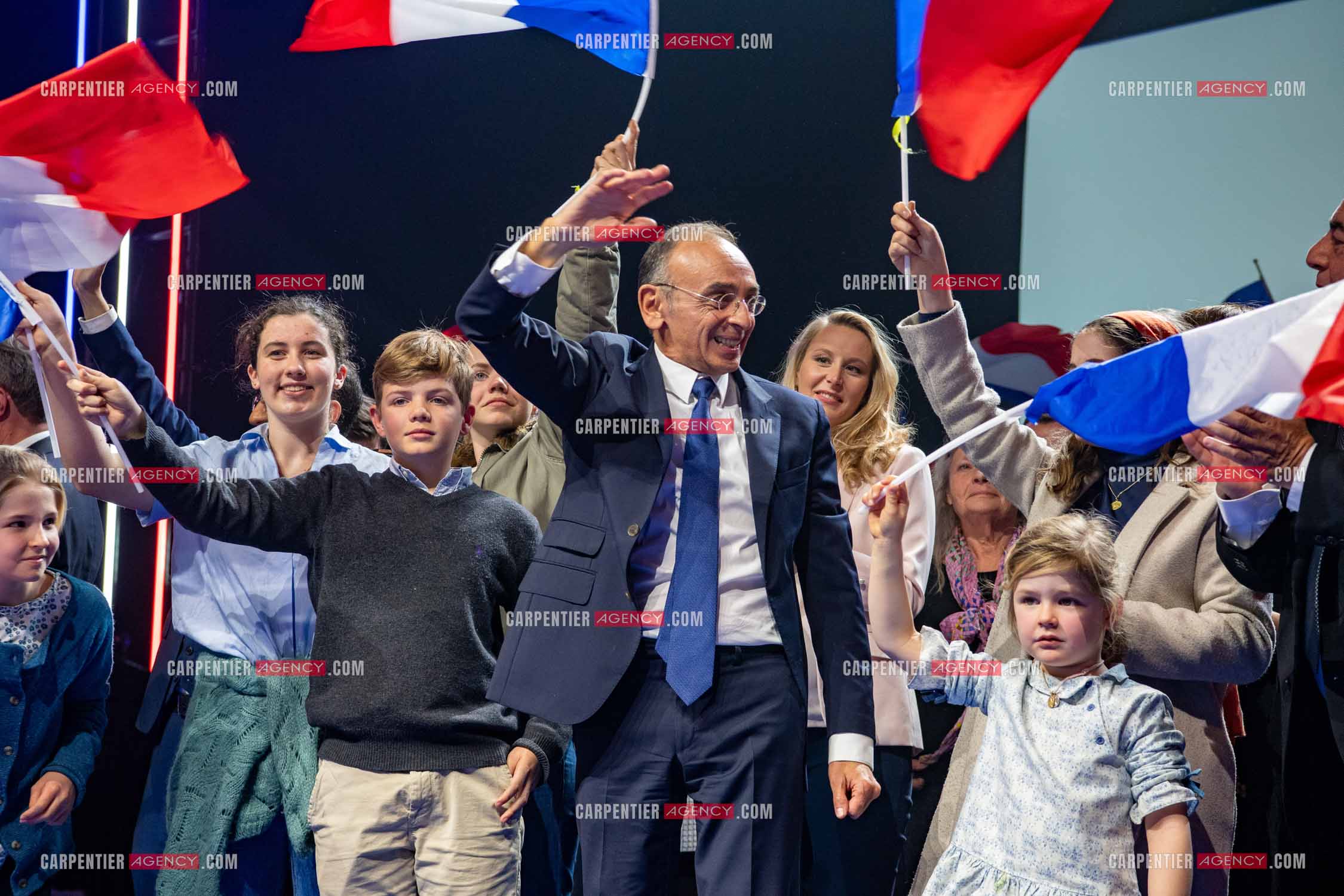 Meeting à Toulon du candidat à la présidentielle Eric Zemmour.