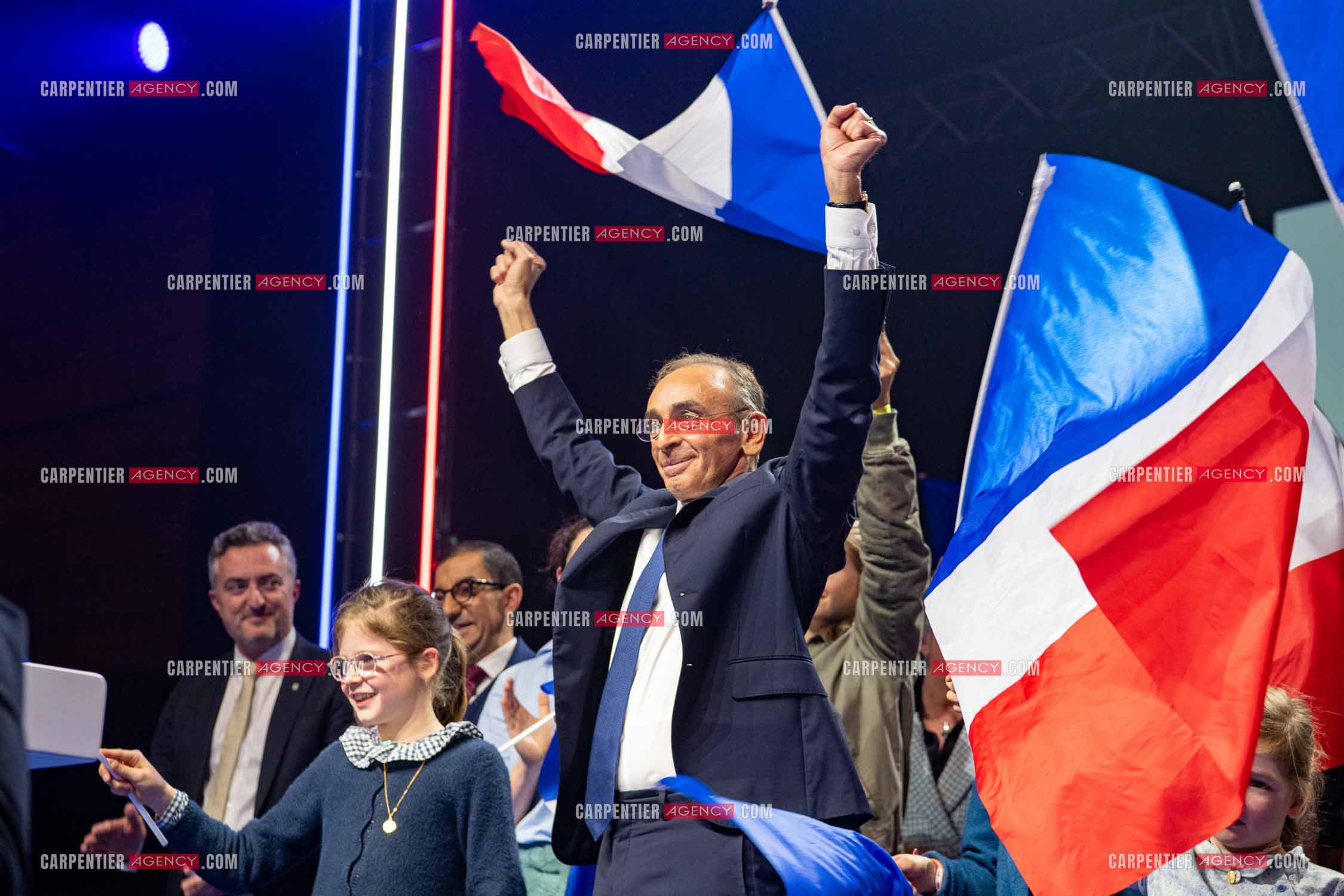 Meeting à Toulon du candidat à la présidentielle Eric Zemmour.